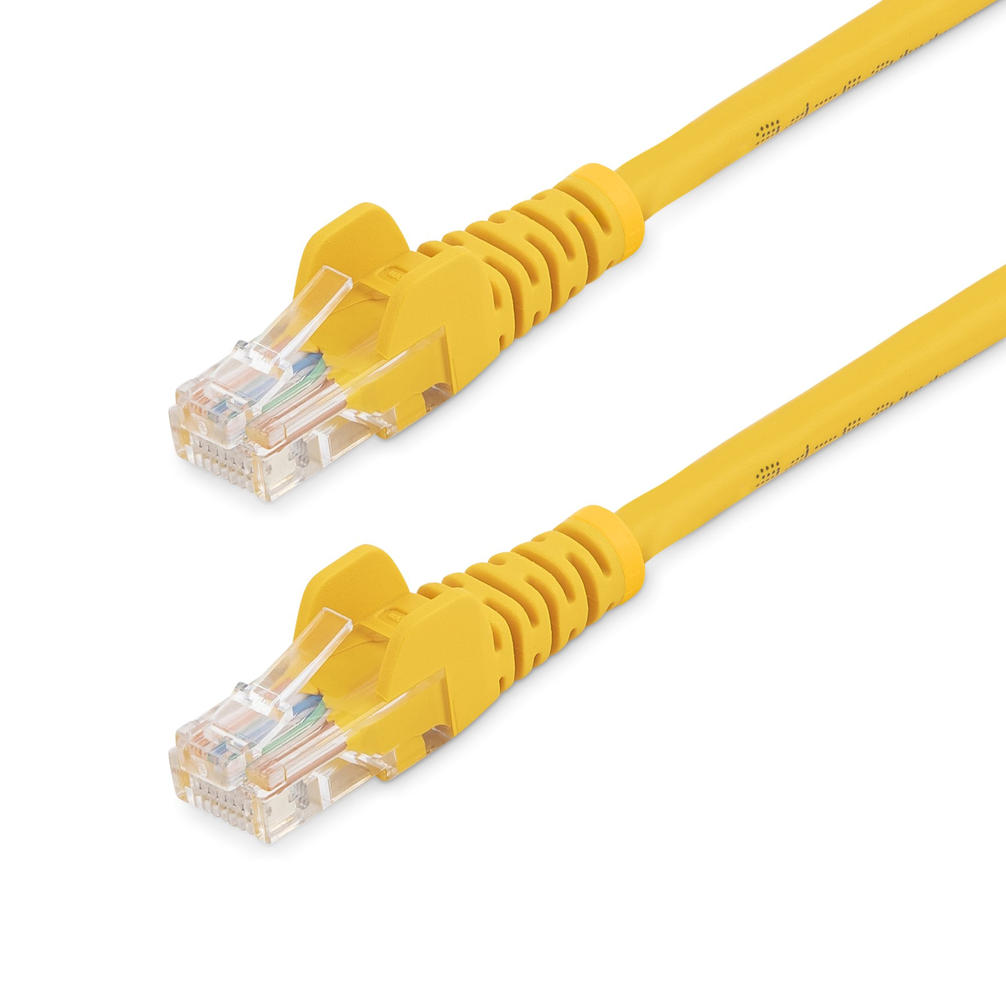 1M CAT 5E YELLOW SNAGLESS ETHERNET RJ45 CABLE MALE TO MALE