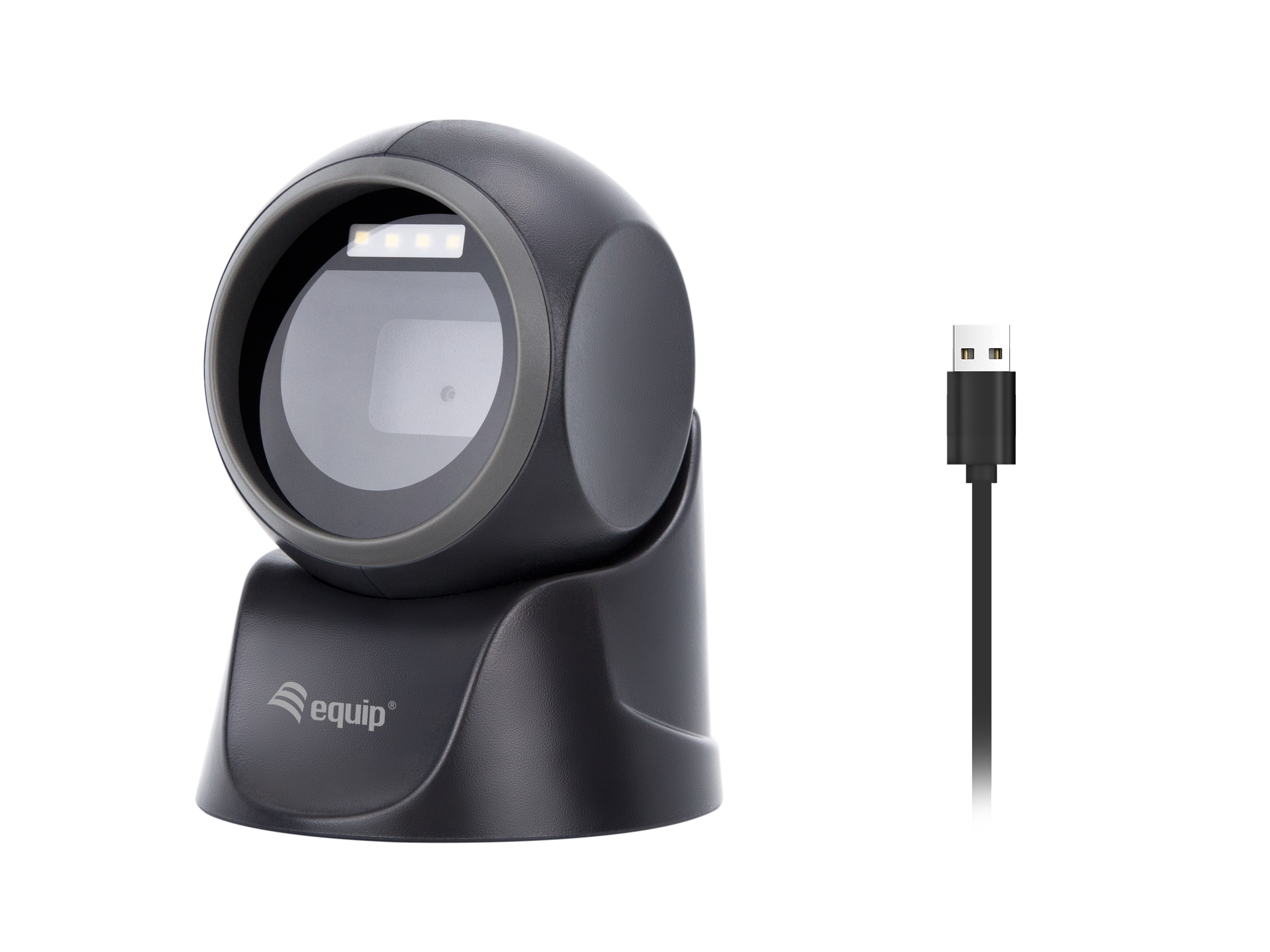 Equip 2D-Omni-Direkt. Desktop Barcodescanner USB schwarz