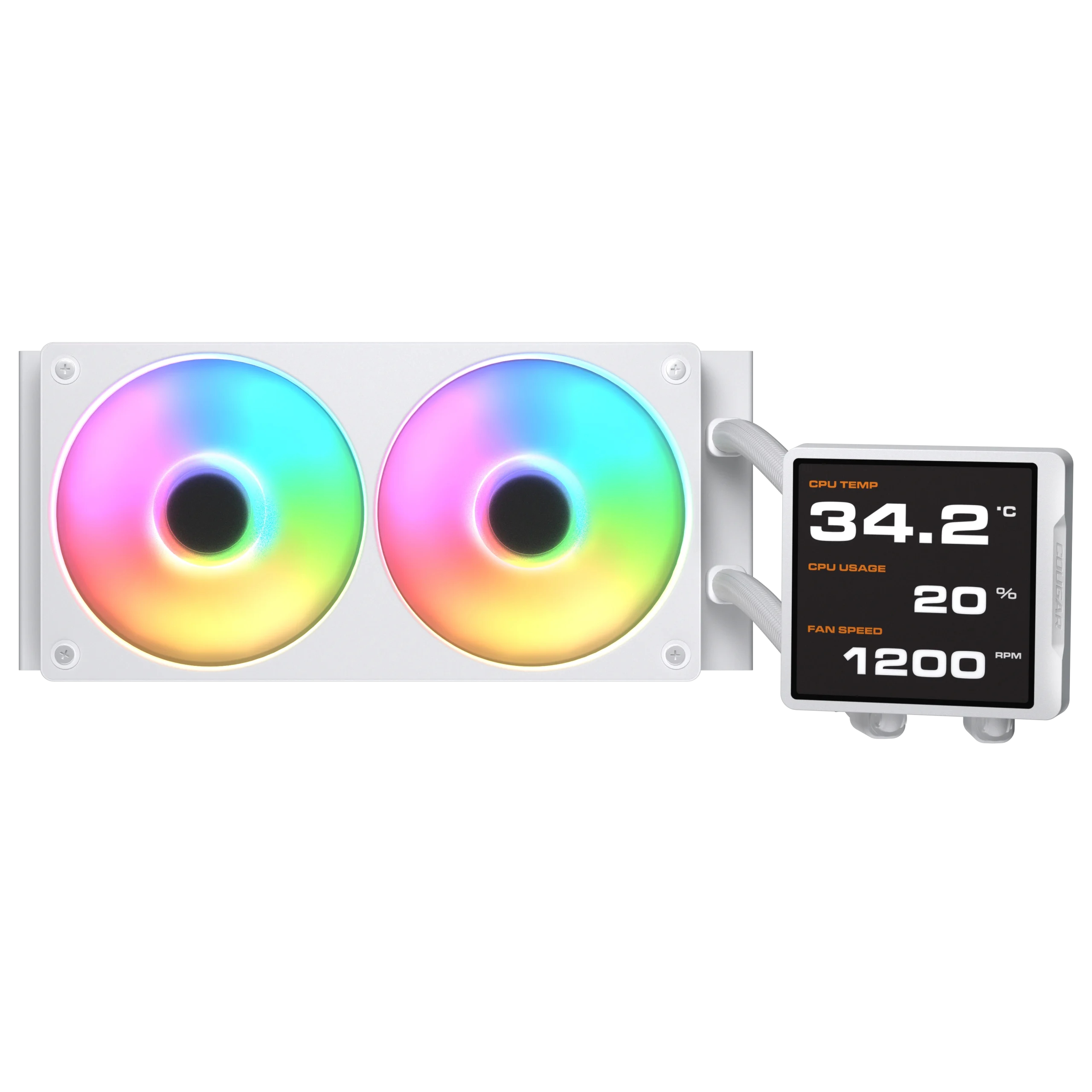 COUGAR CPU Wasserkühlung Poseidon Vistek Pro 240,ARGB,Weiß