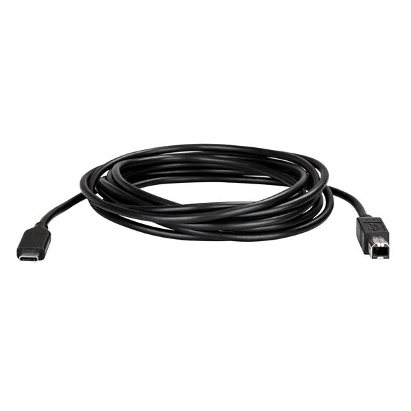 StarTech.com 3m USB-B zu USB-C Kabel USB 2.0 Schwarz