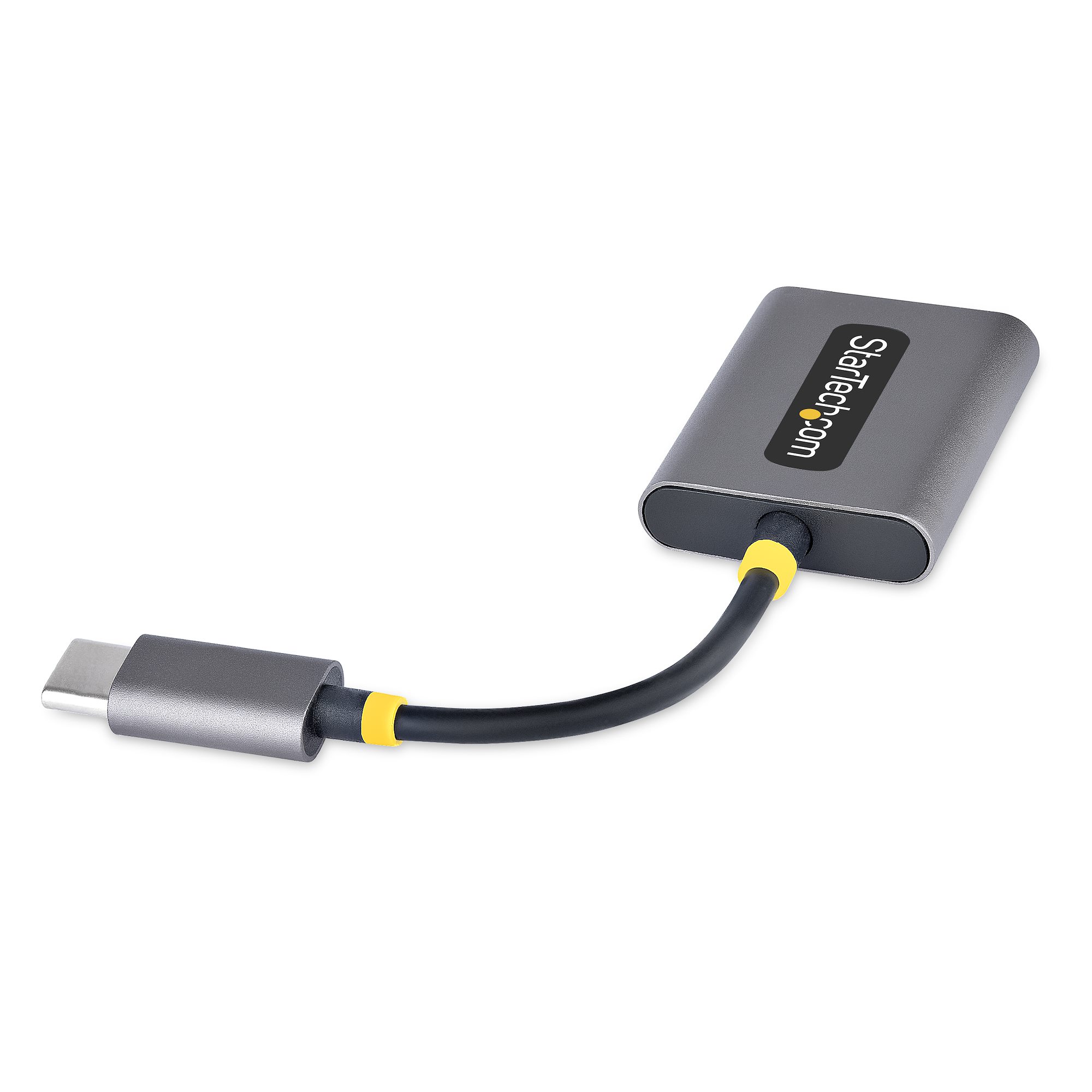 STARTECH.COM USB-C Audio Splitter USB-C Dual Kopfhörer Splitter/Adapter mit Mikrofoneingang USB-C auf Klinke für 2 Kopfhörer