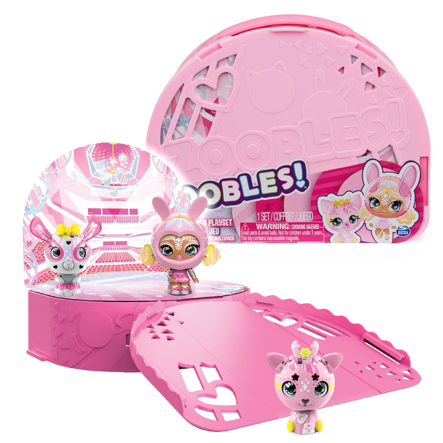 Zoobles Mehrfach-Spielset mit Tanzstudio, Spielfigur