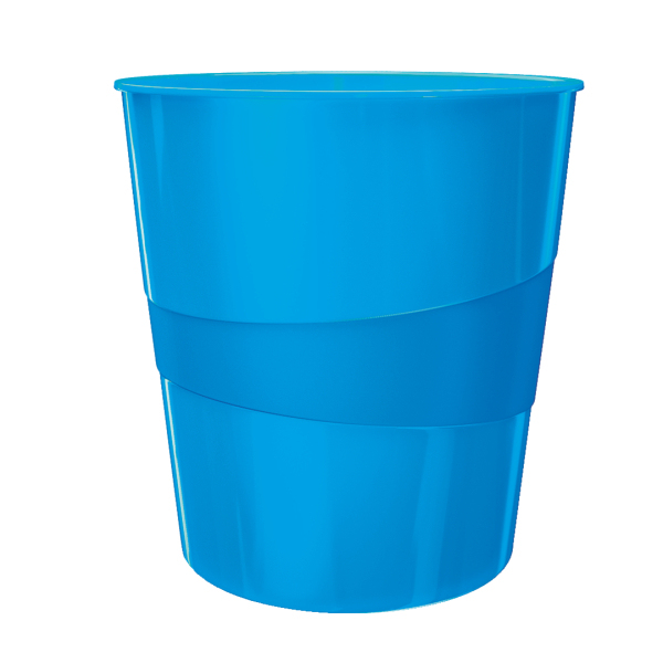 LEITZ WOW Duo Colour Papierkorb 15,0 l blau, 1 St.