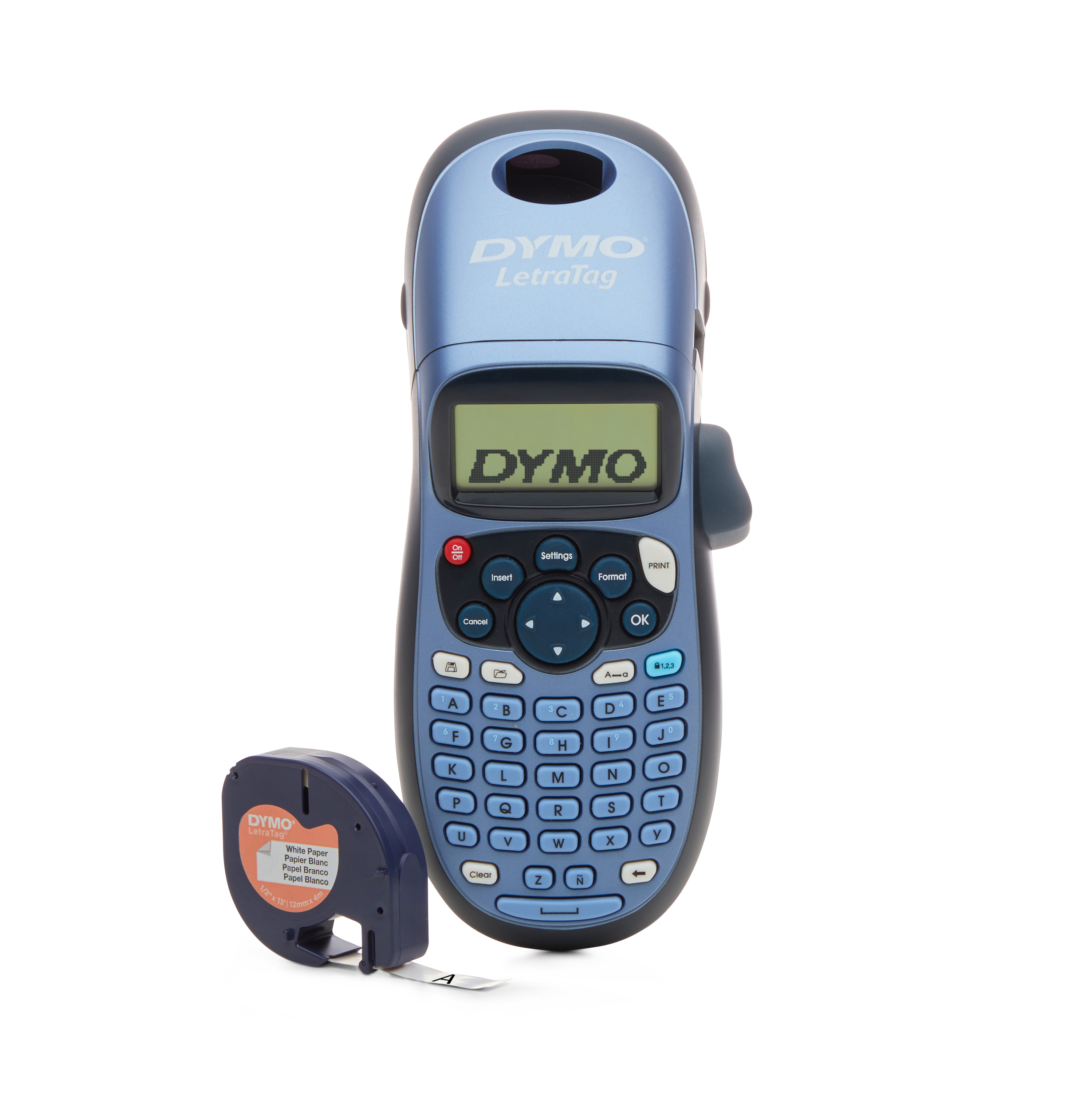 DYMO LetraTag LT-100H blau Handgerät ABC-Tastatur