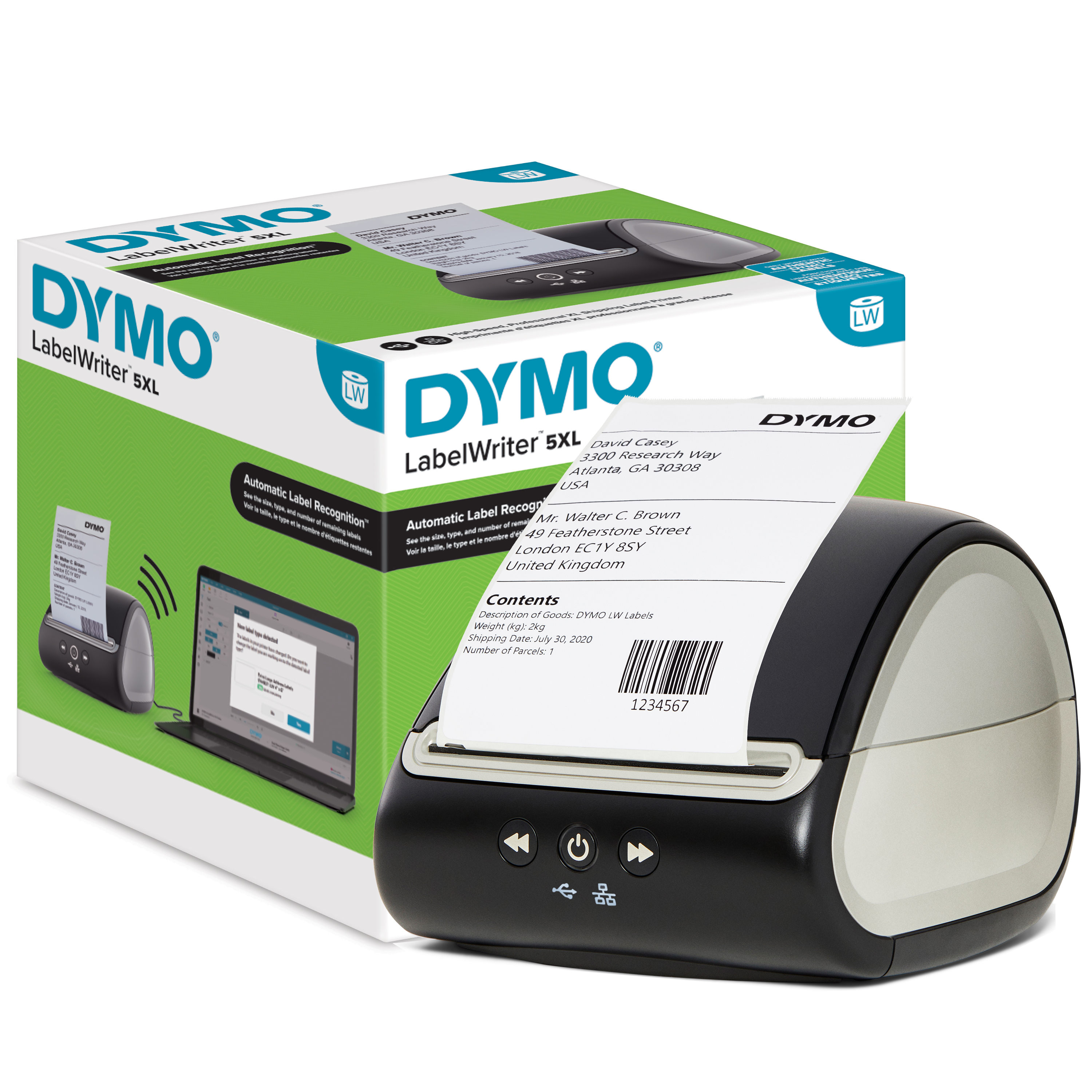 DYMO LabelWriter 5XL bis 106mm breite LW-Eti.UPS/DHL 53/Min