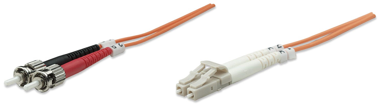 INTELLINET LWL Anschlusskabel LC/ST 3M Multimode OM1 orange