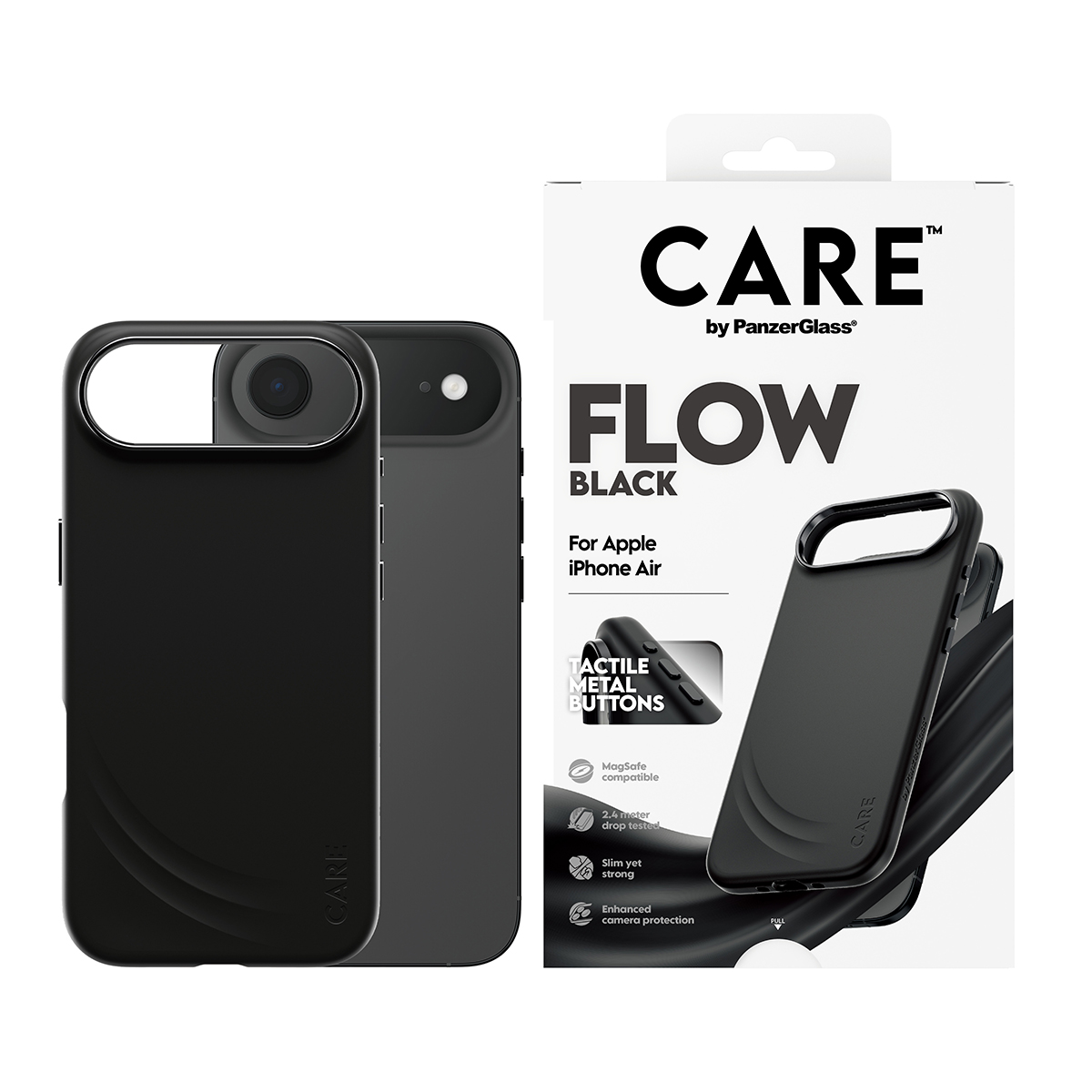 CARE BY FEATURE FLOW CASE BLACK W. MAGSAFE IPHONE 17 AIR