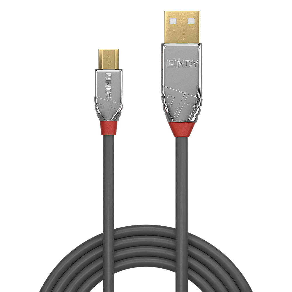LINDY USB 2.0 Kabel Typ A/Micro-B Cromo Line M/M 2m