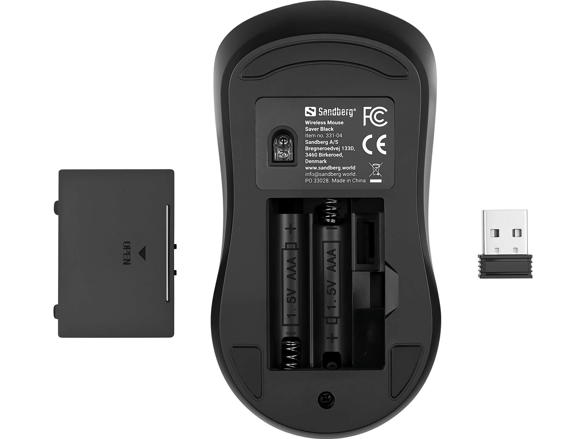 SANDBERG Wireless Mouse Saver Black
