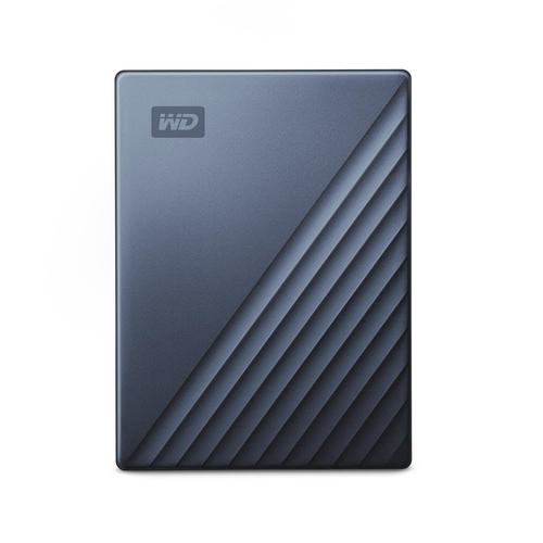 WD My Passport Ultra 4TB Blue USB-C/USB3.0 HDD 6,4cm 2,5Zoll Metal finish RTL portable extern