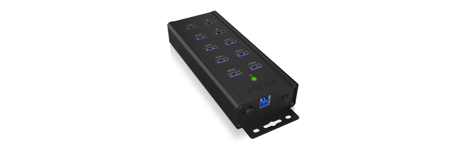 Hub 7-Port IcyBox USB 3.0 IB-HUB1703-QC3 inkl. 3 Ladeports