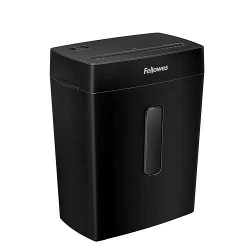 Fellowes Powershred P-42C Aktenvernichter mit Partikelschnitt P-4, 4 x 34 mm, bis 8 Blatt, schwarz