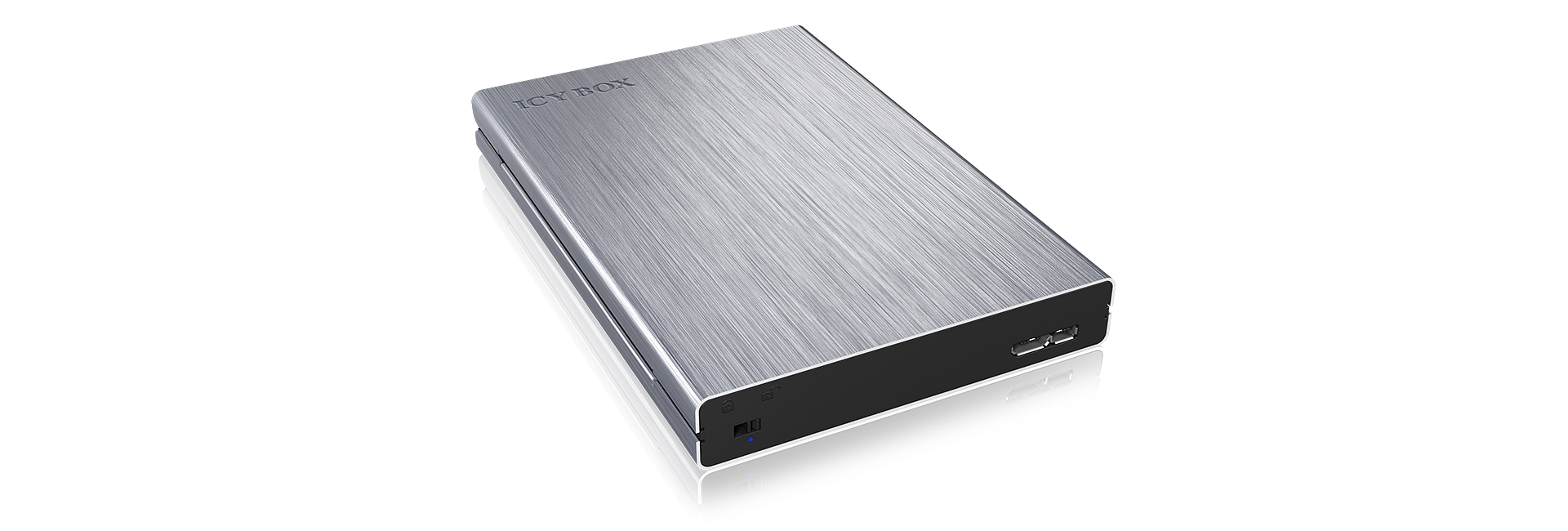 Geh. IcyBox USB 3.0 2,5 SATA3 HDD/SSD -> PC/MAC Aluminium retail