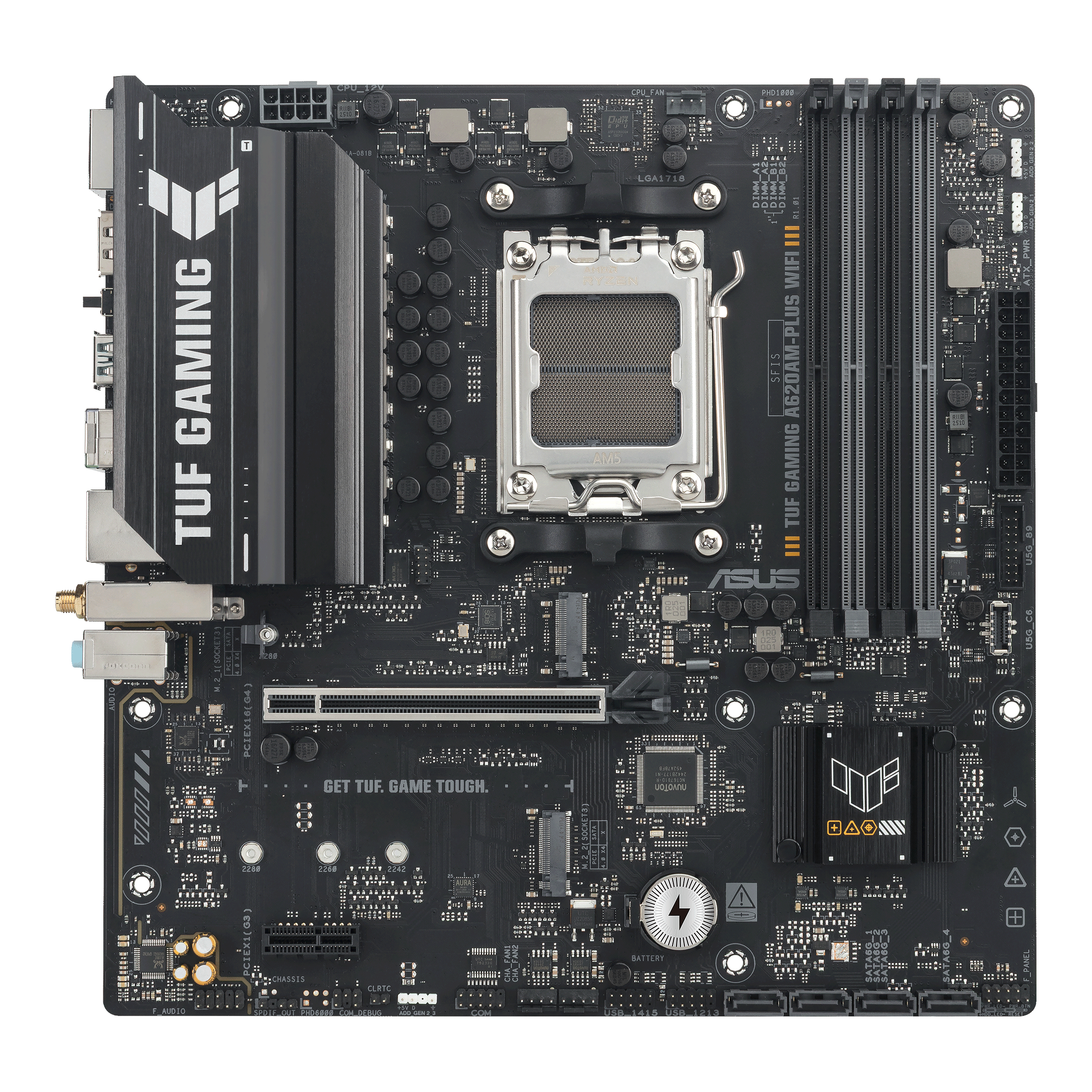 ASUS AMD A620A micro-ATX motherboard 4xDDR5 1xHDMI 2.1 2xDP 1.4 2xM.2 4xSATA