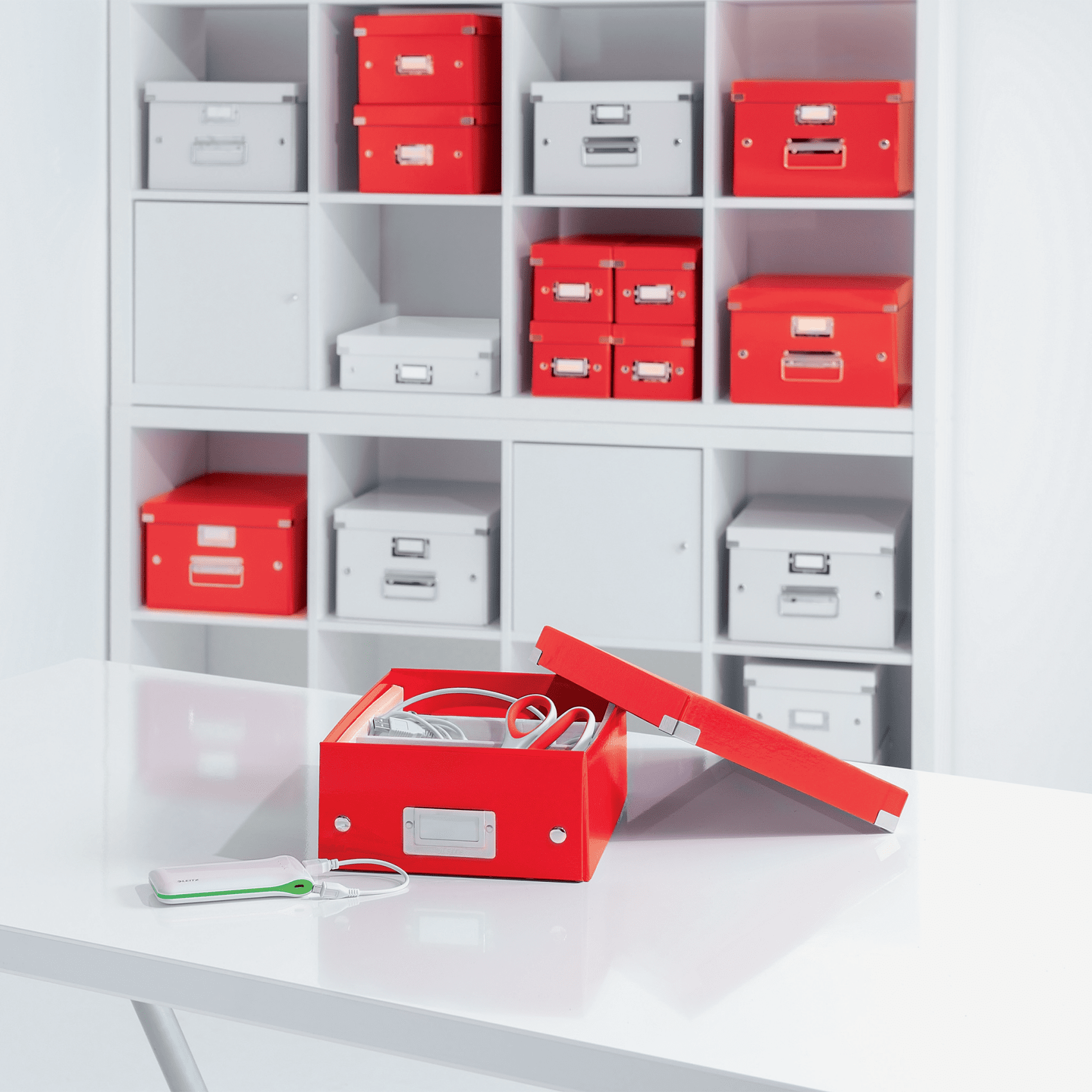 LEITZ Click & Store Aufbewahrungsbox 16,7 l rot 28,1 x 36,9 x 20,0 cm, 1 St.