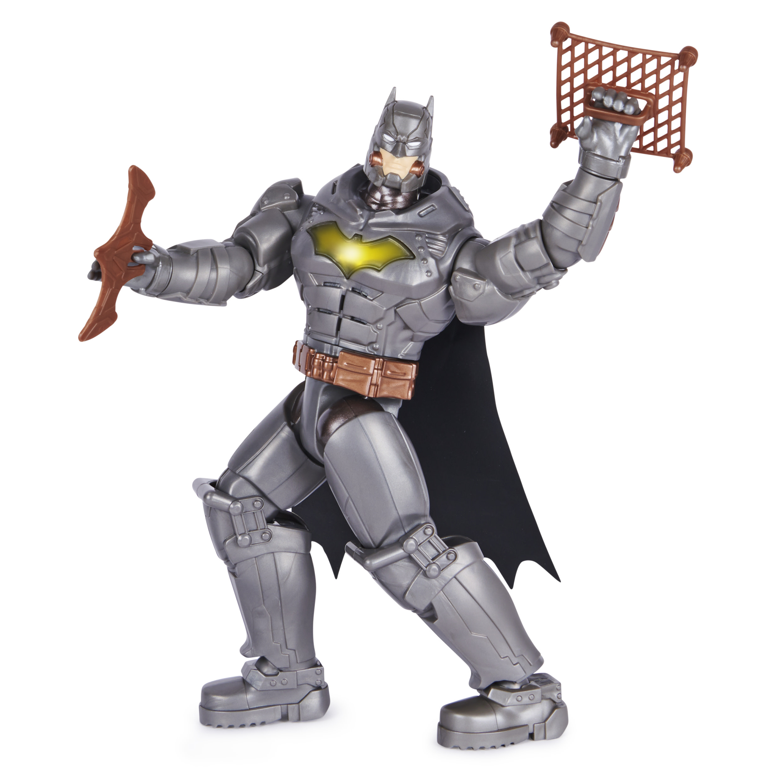 Batman 30 cm Deluxe-Actionfigur mit Schlag- und Wurffunktion, Spielfigur
