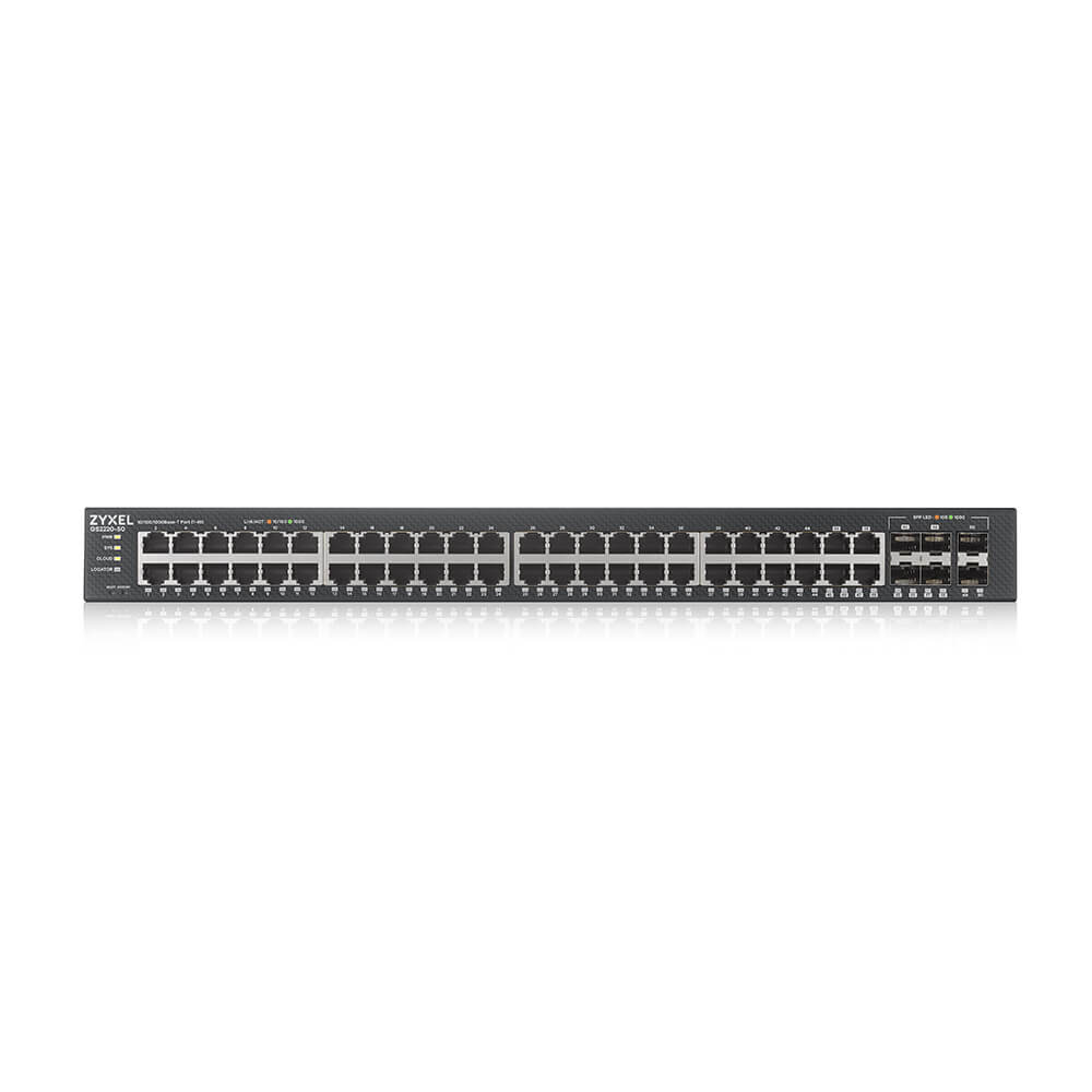 Zyxel GS2220-50 44-Port + 4x SFP/Rj45 +2x SFP Gigabit L2 managed Switch