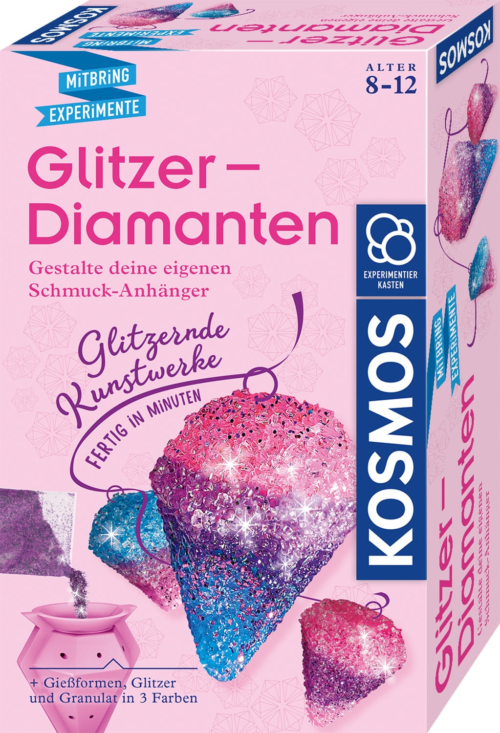 Glitzer-Diamanten, Experimentierkasten