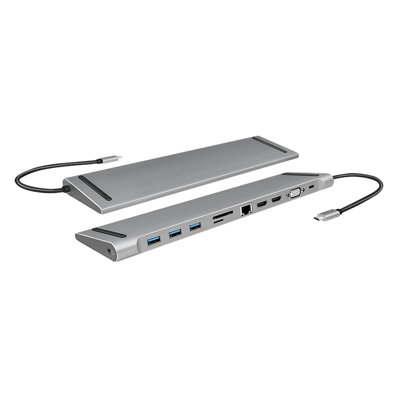 Logilink Dockingstation USB 3.2, 2x HDMI 11-Port, PD5, schw.