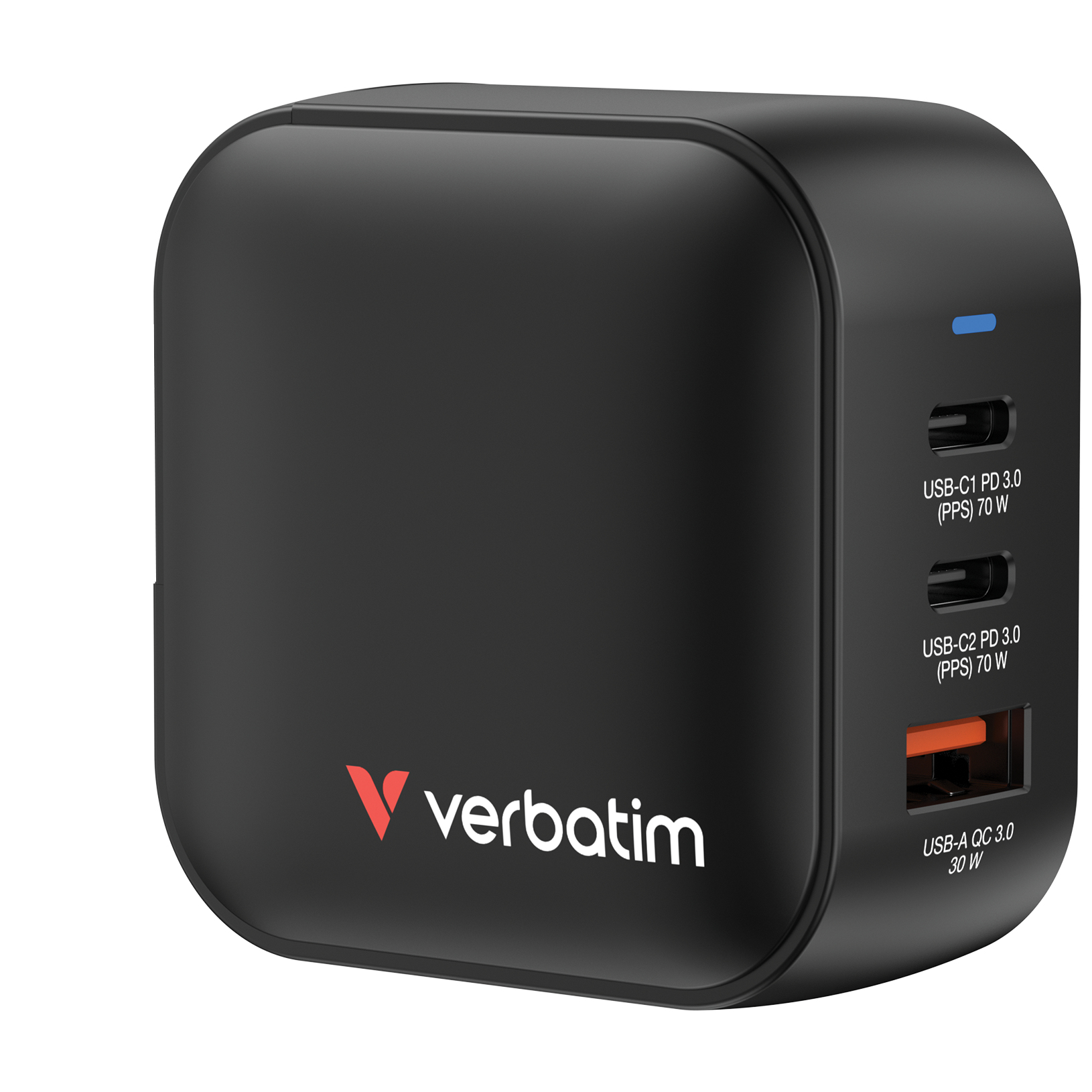 verbatim 32229 Mini GaN Ladeadapter schwarz, 70 W