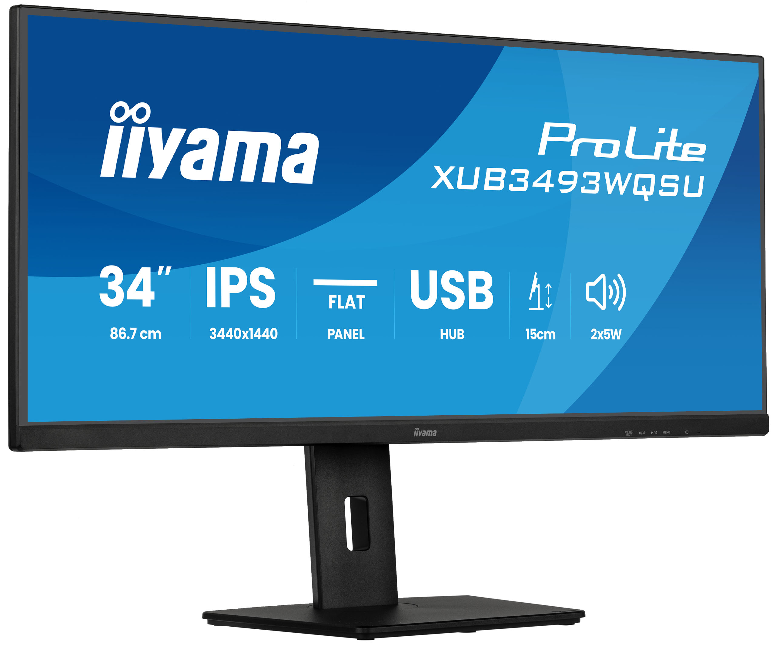 IIYAMA 86,7cm (34) XUB3493WQSU-B6 21:9 HDMI+2xDP+2xUSB-C