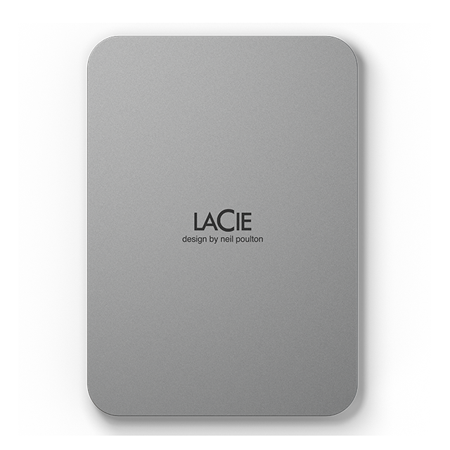 LACIE Mobile Drive HDD USB-C 2TB 6,35cm 2,5Zoll Moon Silver with USB-C cable MSHR (P)