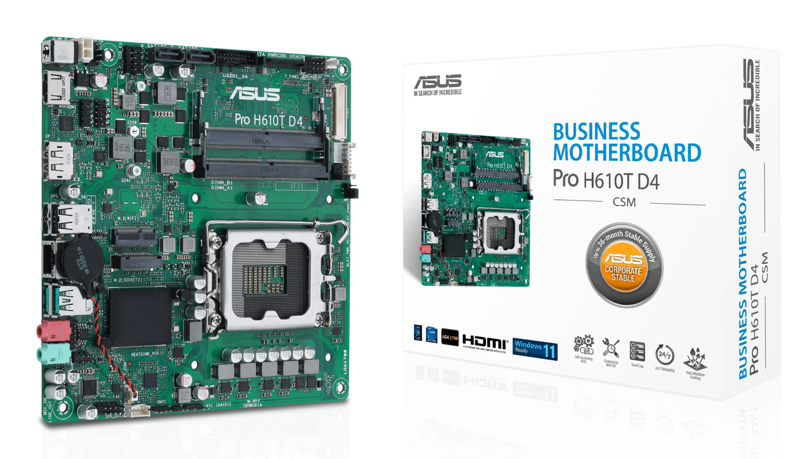PRO H610T D4-CSM, Mainboard