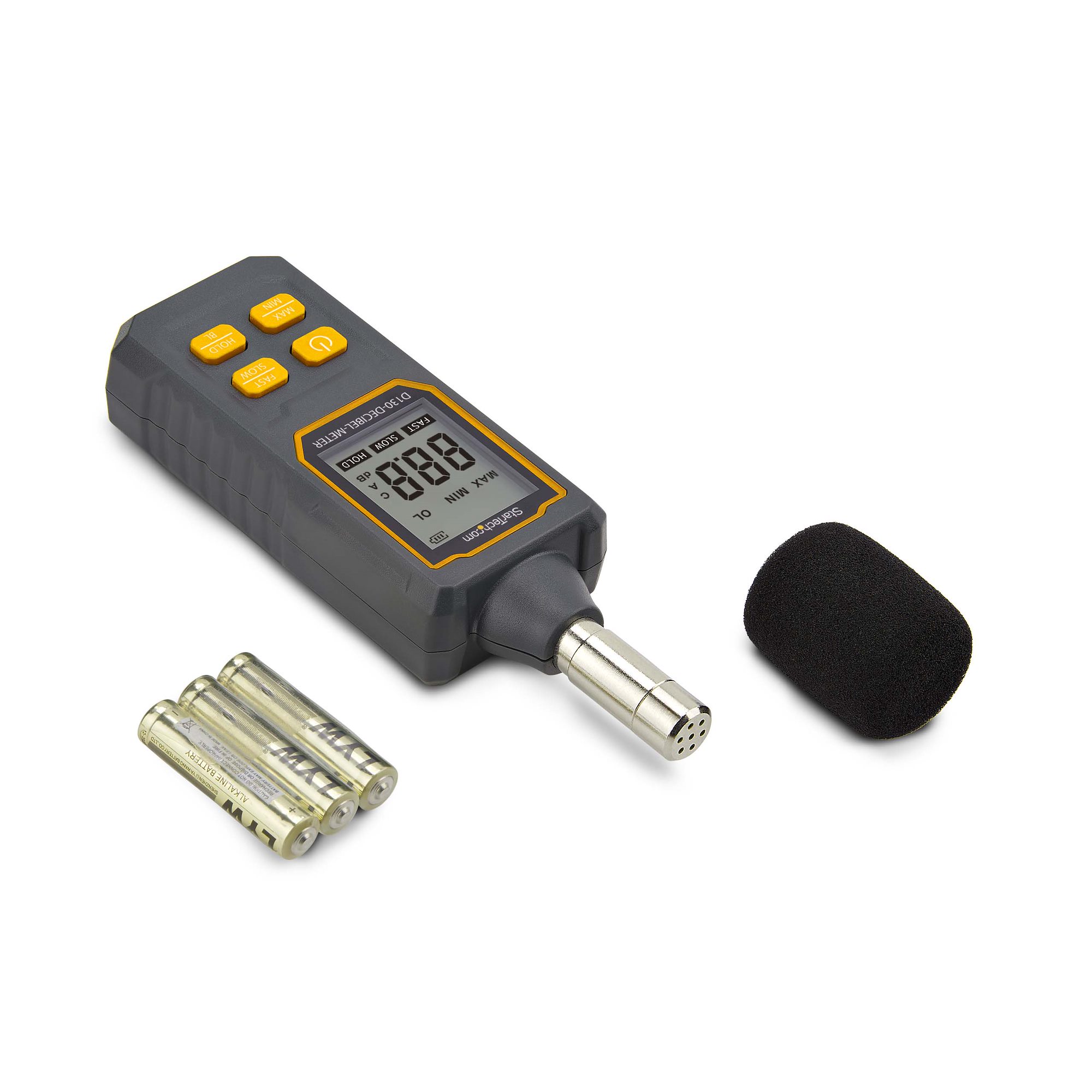 STARTECH.COM Digitales Schallpegelmessgerät mit grossem LCD Lärmgerät/Dezibel Messgerät fur Serverräume/Buros Dezibelmesser
