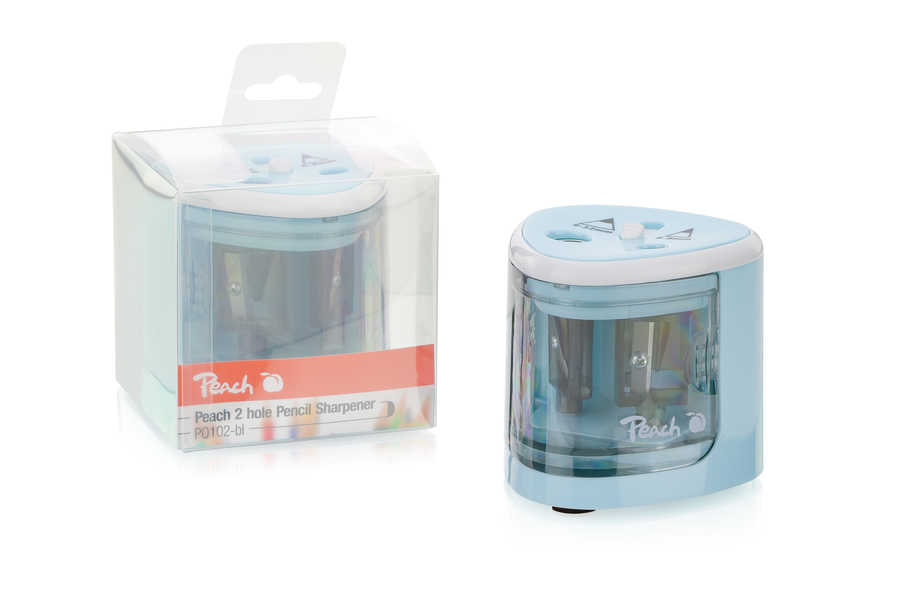 Peach Elektrischer Stiftspitzer PO102 universal blau