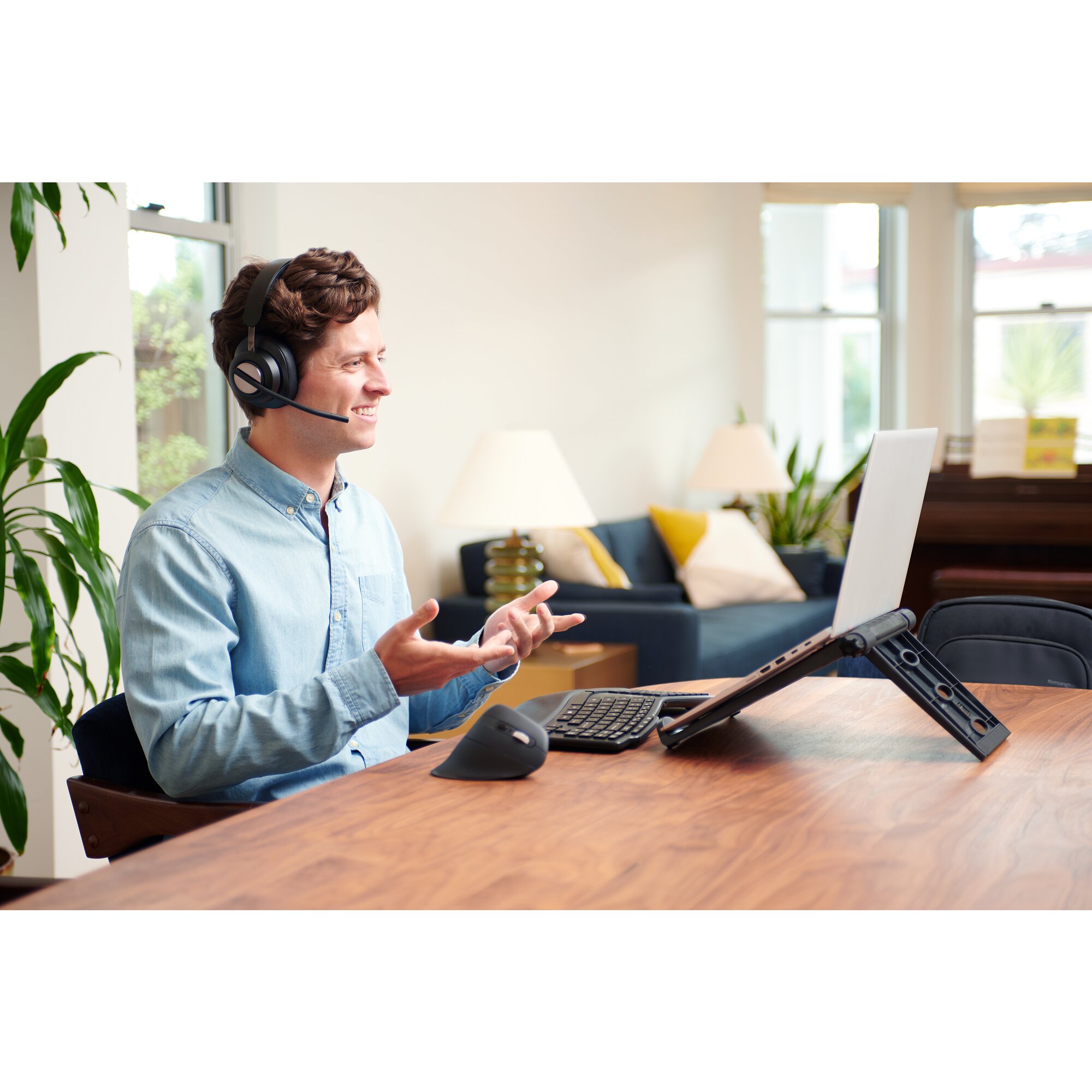 Kensington Pro Fit Ergo MY630 EQ Maus ergonomisch kabellos schwarz