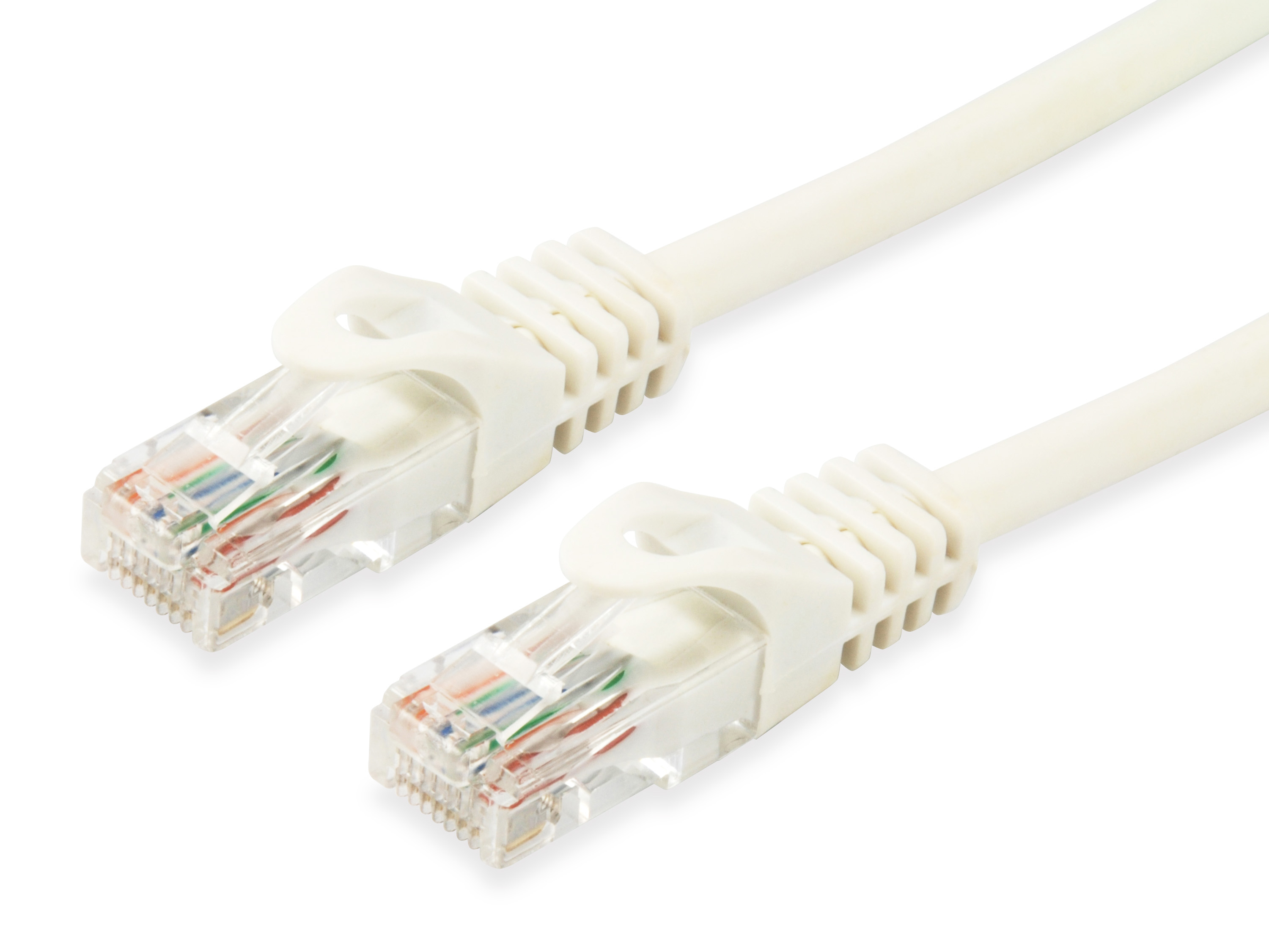 Equip Patchkabel Cat6A U/UTP 2xRJ45 0.25m weiß LSZH Polybeutel