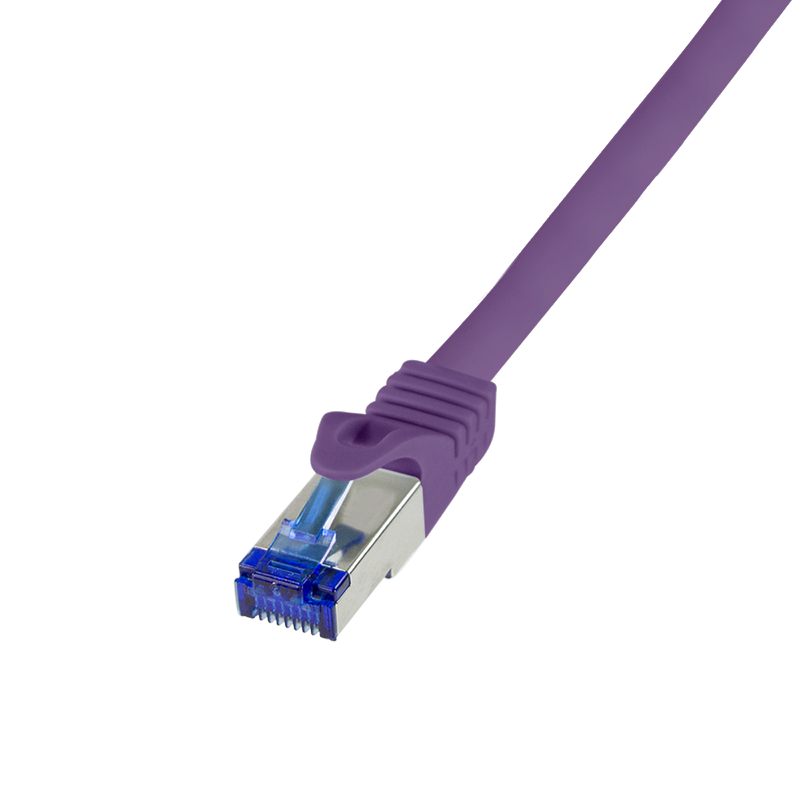Logilink Patchkabel Ultraflex, Cat.6A, S/FTP, violett, 0,5 m