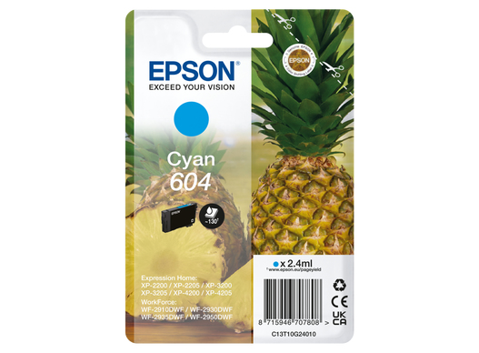 EPSON 604/T10G24 (Ananas) cyan Druckerpatrone
