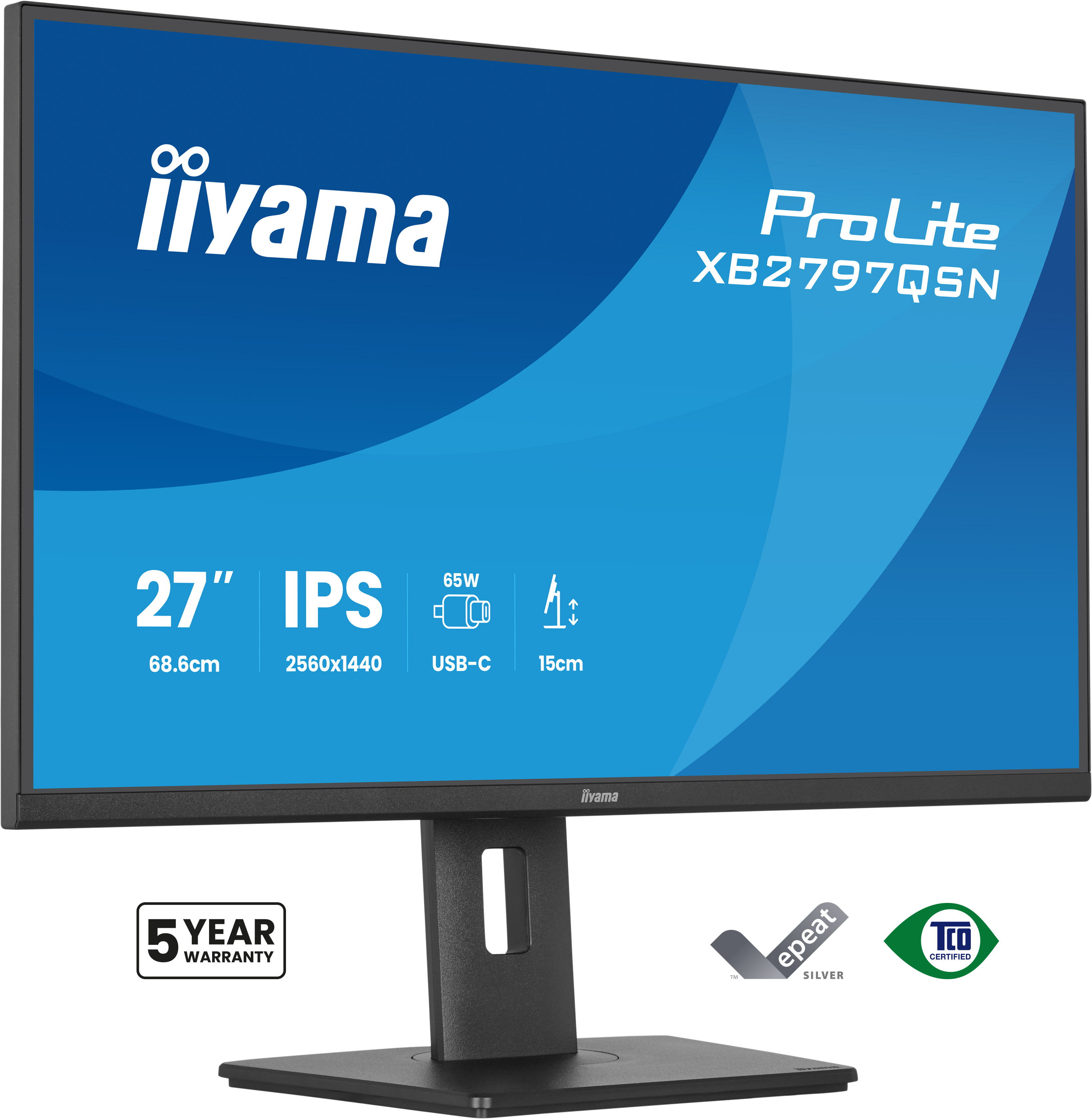 27IN ULTRA THIN IPS PANEL 2560X1440 1MS 350CD/M 1000:1 1XH