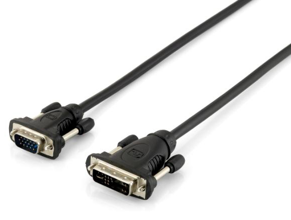 Equip Adapter DVI-A->VGA 1920x1200 St/St 1.80m sw Polybeutel