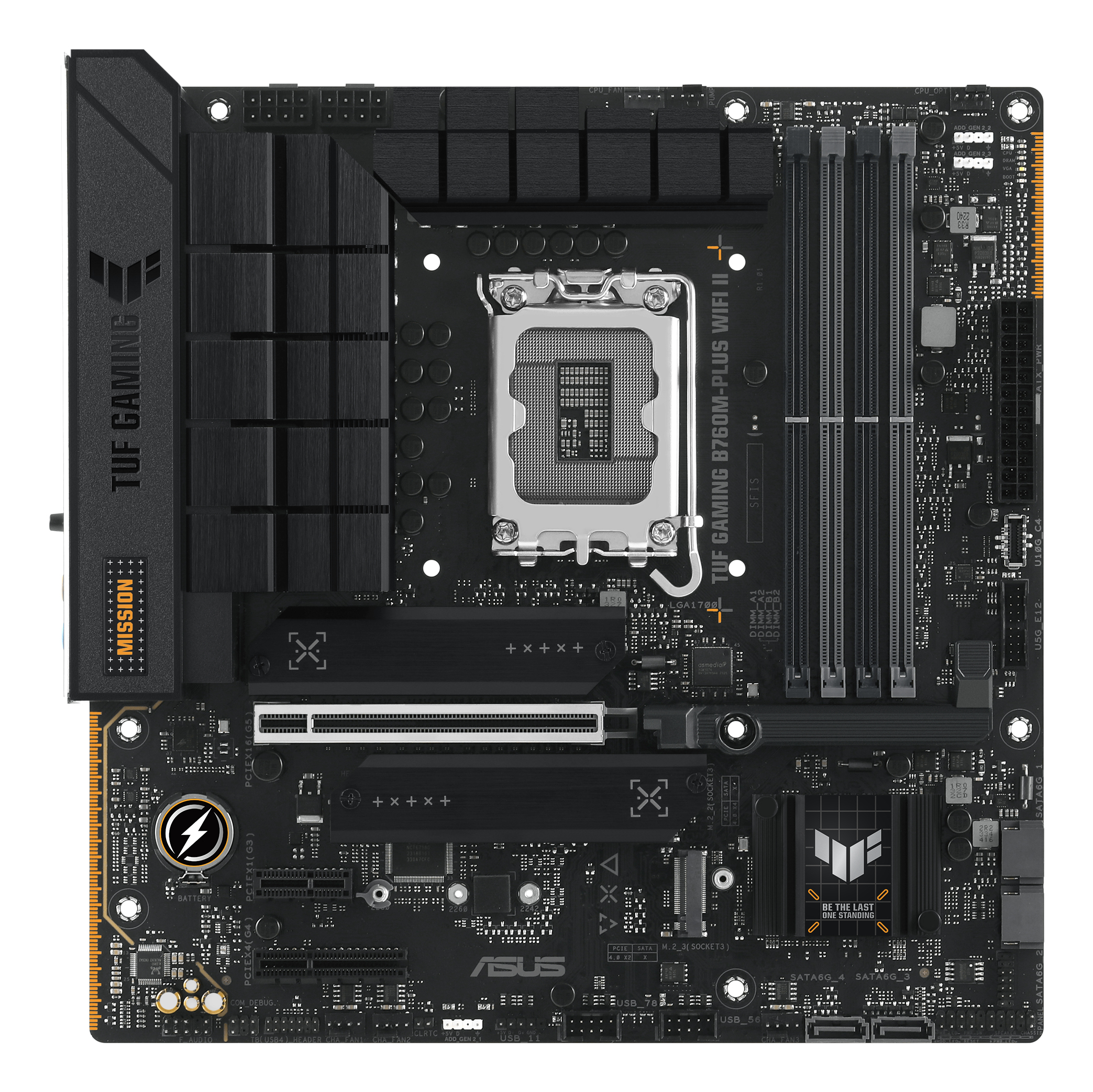 ASUS TUF GAMING B760M-PLUS WIFI II LGA 1700 4xDDR5 microATX 4xSATA MB 1xHDMI 1xDP 3xM.2