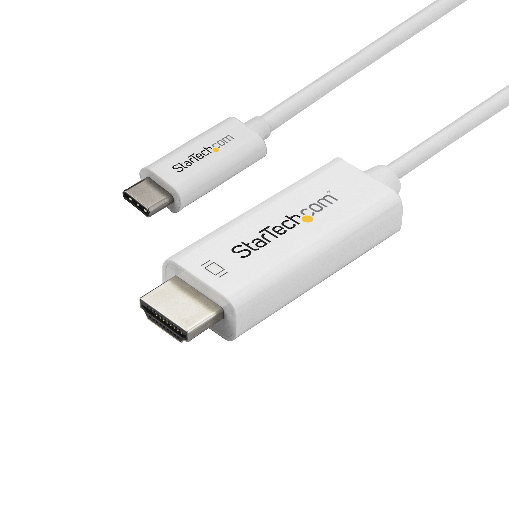1M USB C TO HDMI CABLE - WHITE .