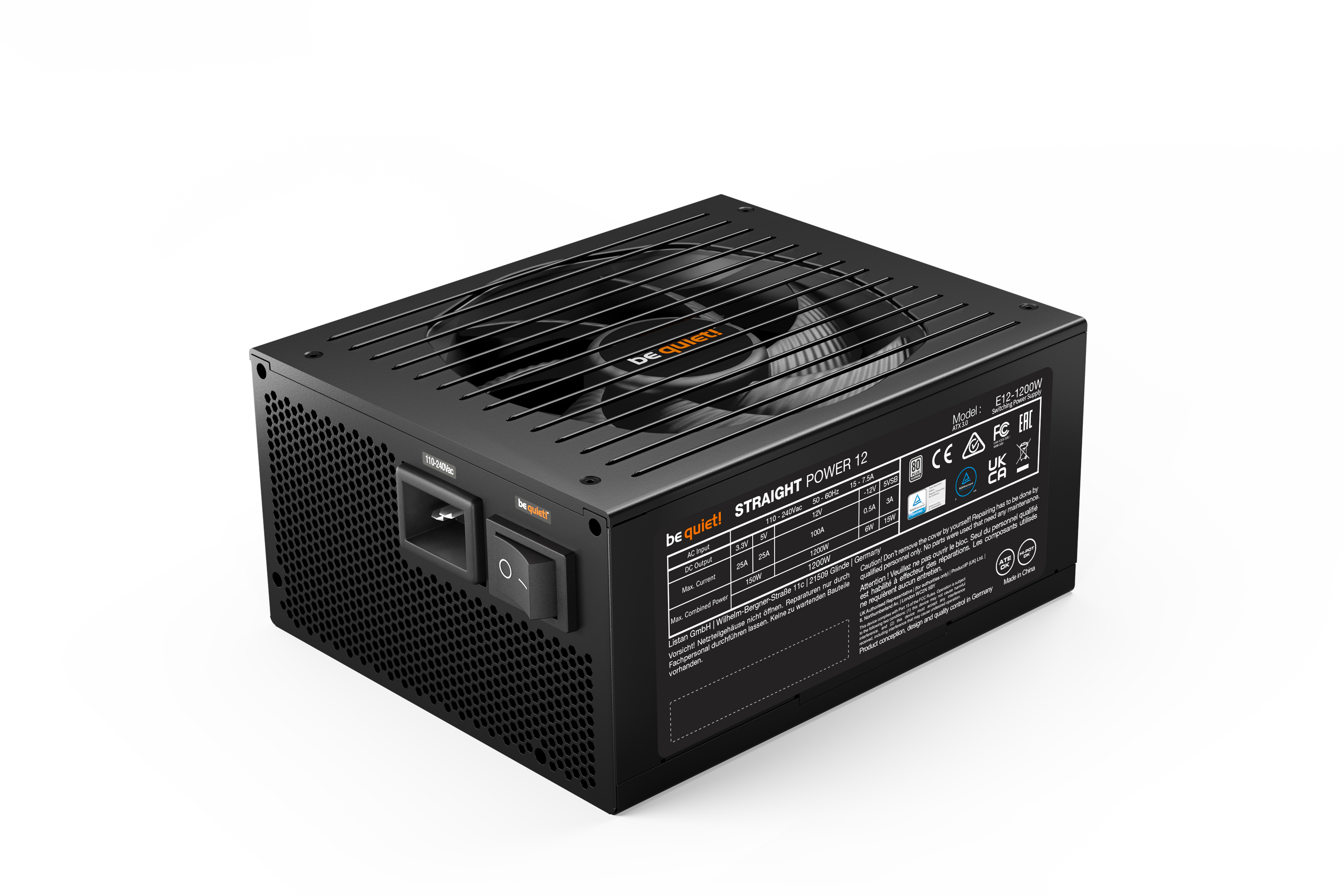 Straight Power 12 Platinum 1200W ATX3.1, PC-Netzteil