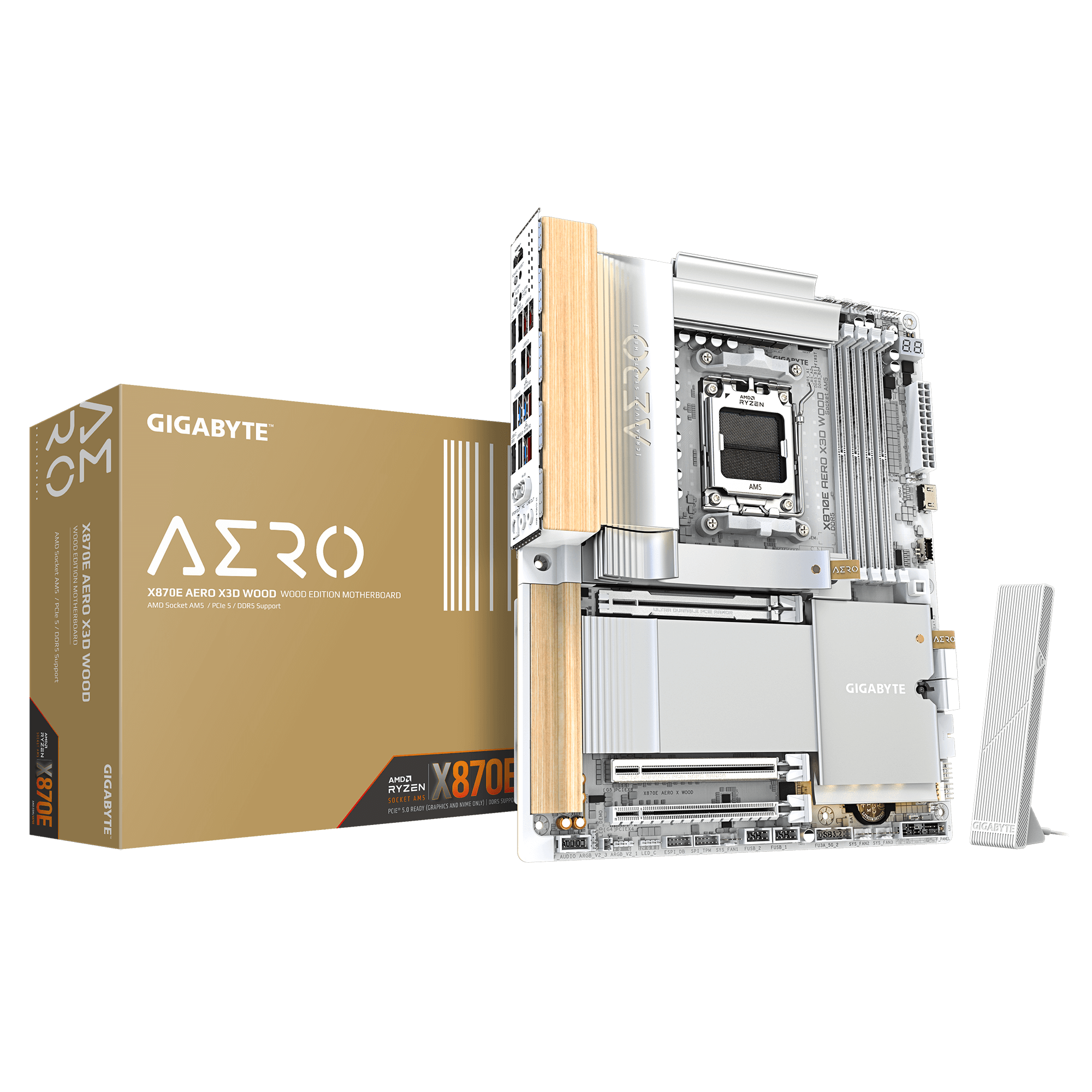 X870E AERO X3D WOOD, Mainboard