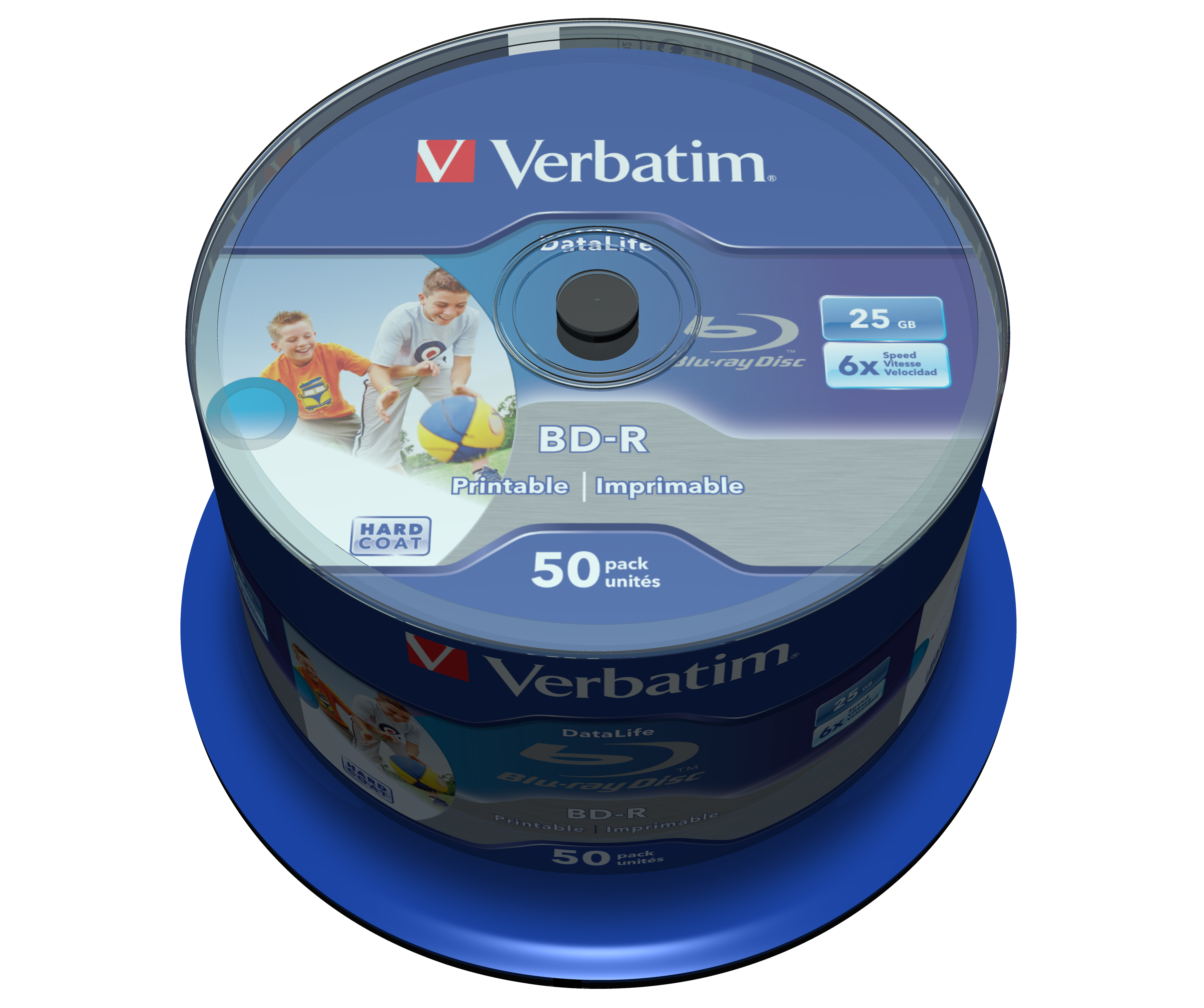 BD-R Verbatim Datalife SL 6x 25GB IJP 50 Pack Spindel