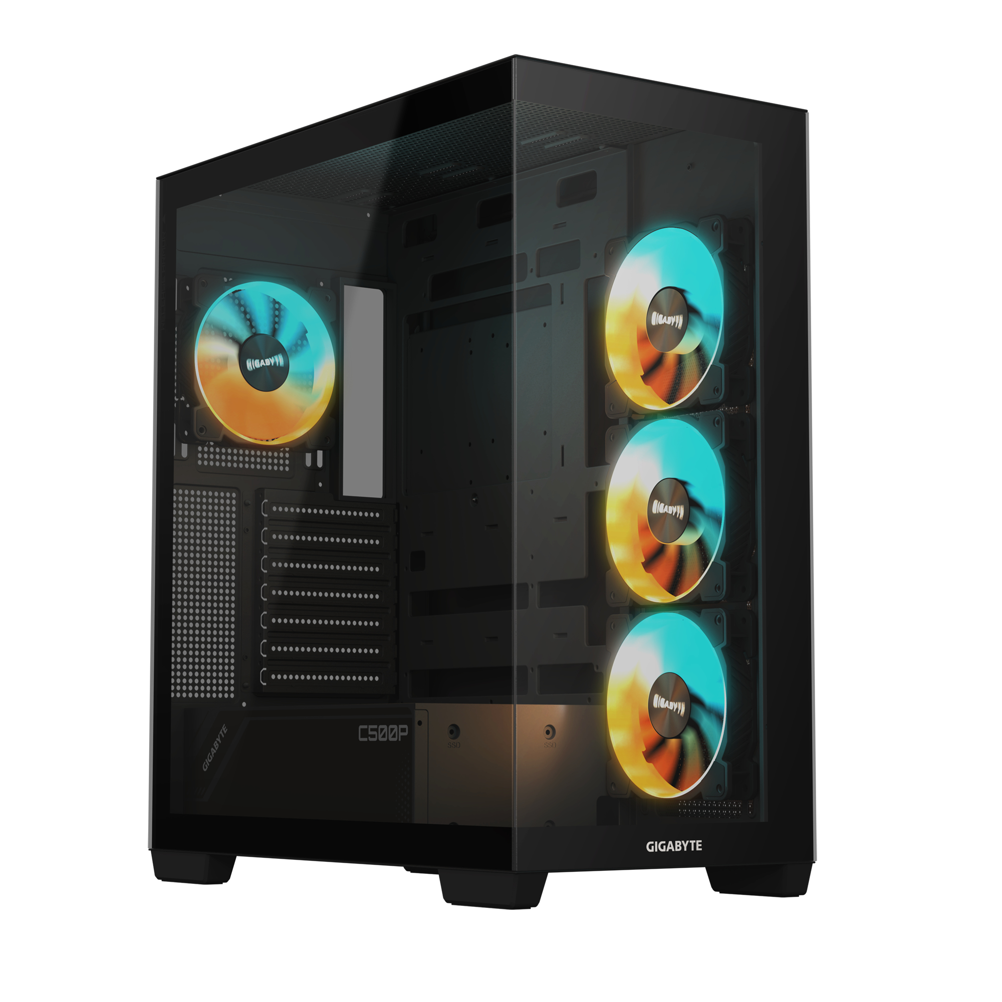 Gigabyte C500 Panoramic Stealth, black, ATX