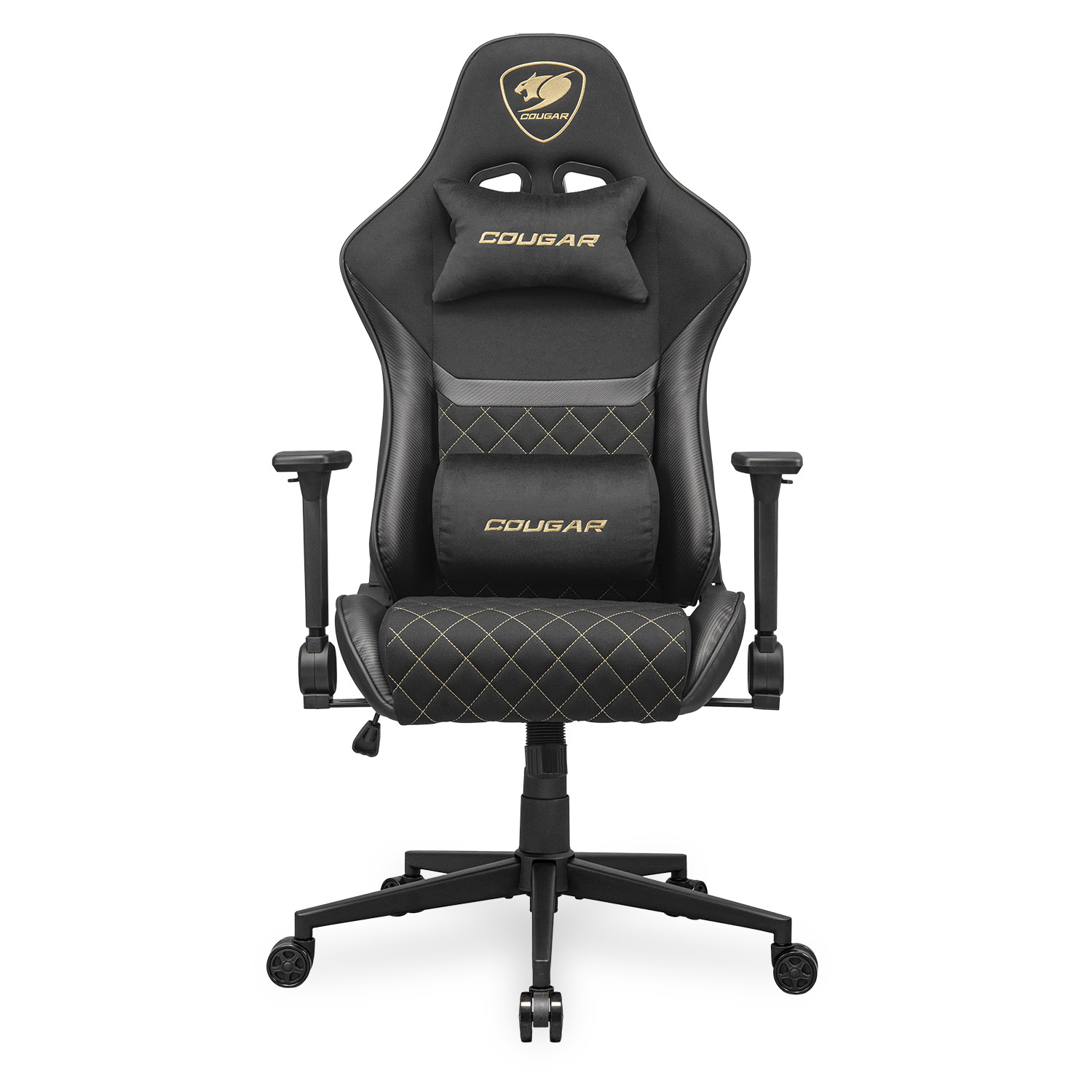 COUGAR Gaming-Stuhl Armor One V2 Gold F, PVC/Stoff, Schwarz