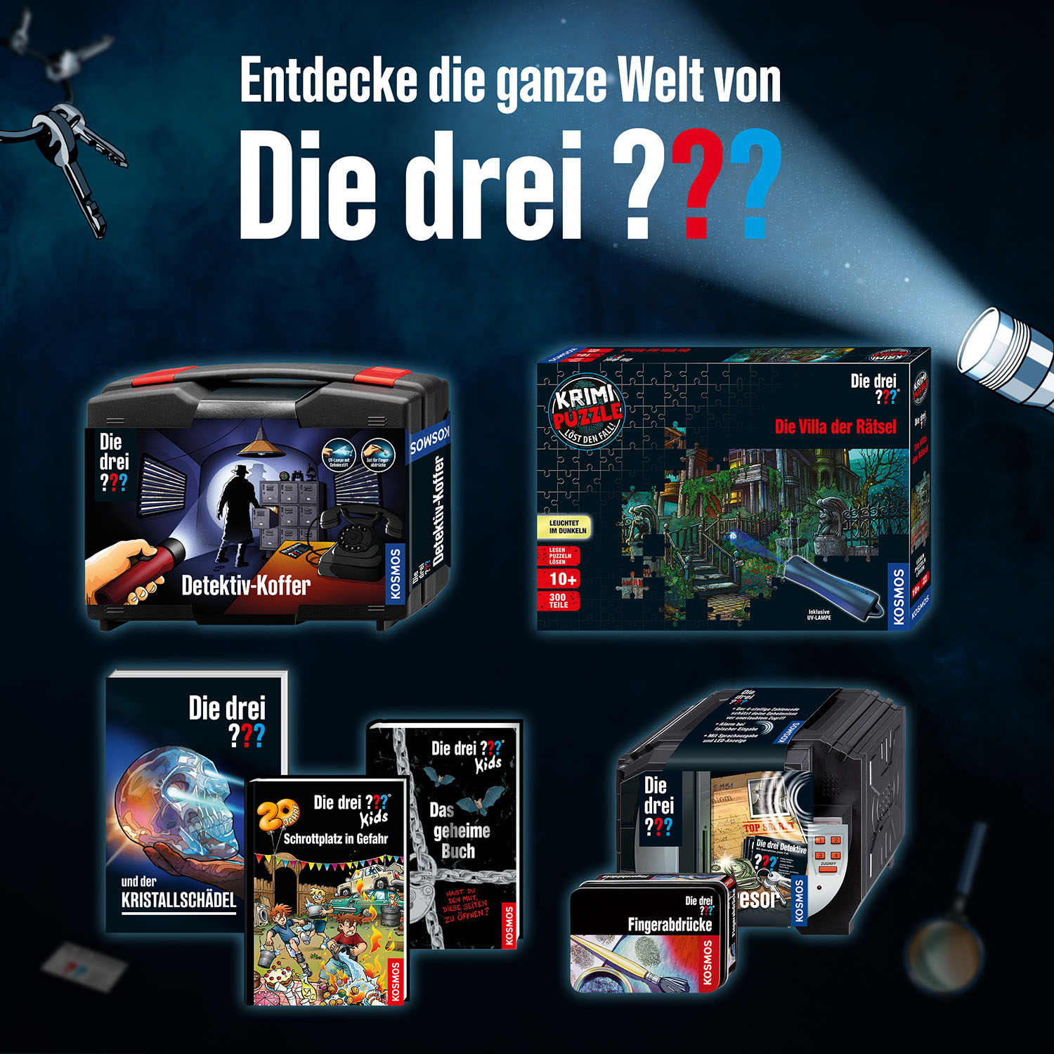 Die drei ??? Alarmanlage 2022, Detektiv-Sets