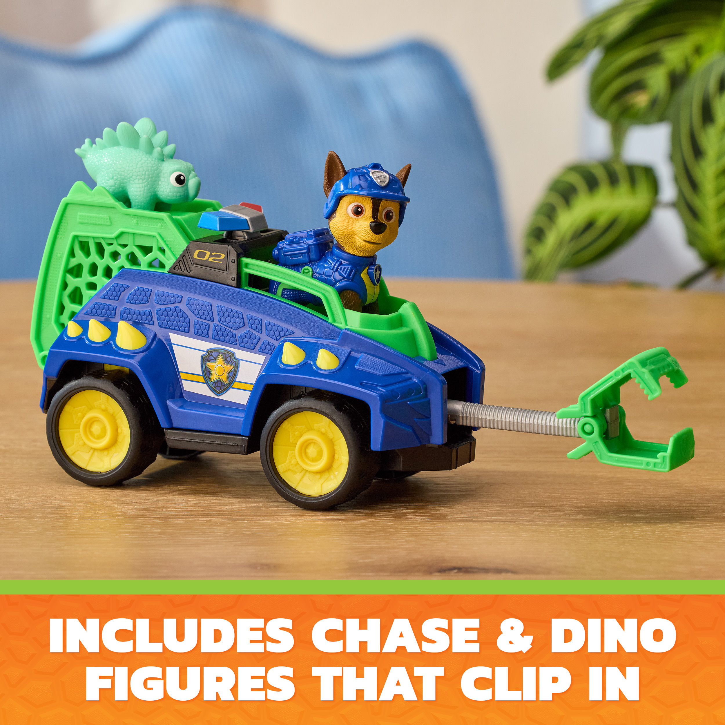 Paw Patrol: Der Dino Film - Chases Dino-Rettungs-Cruiser, Spielfahrzeug