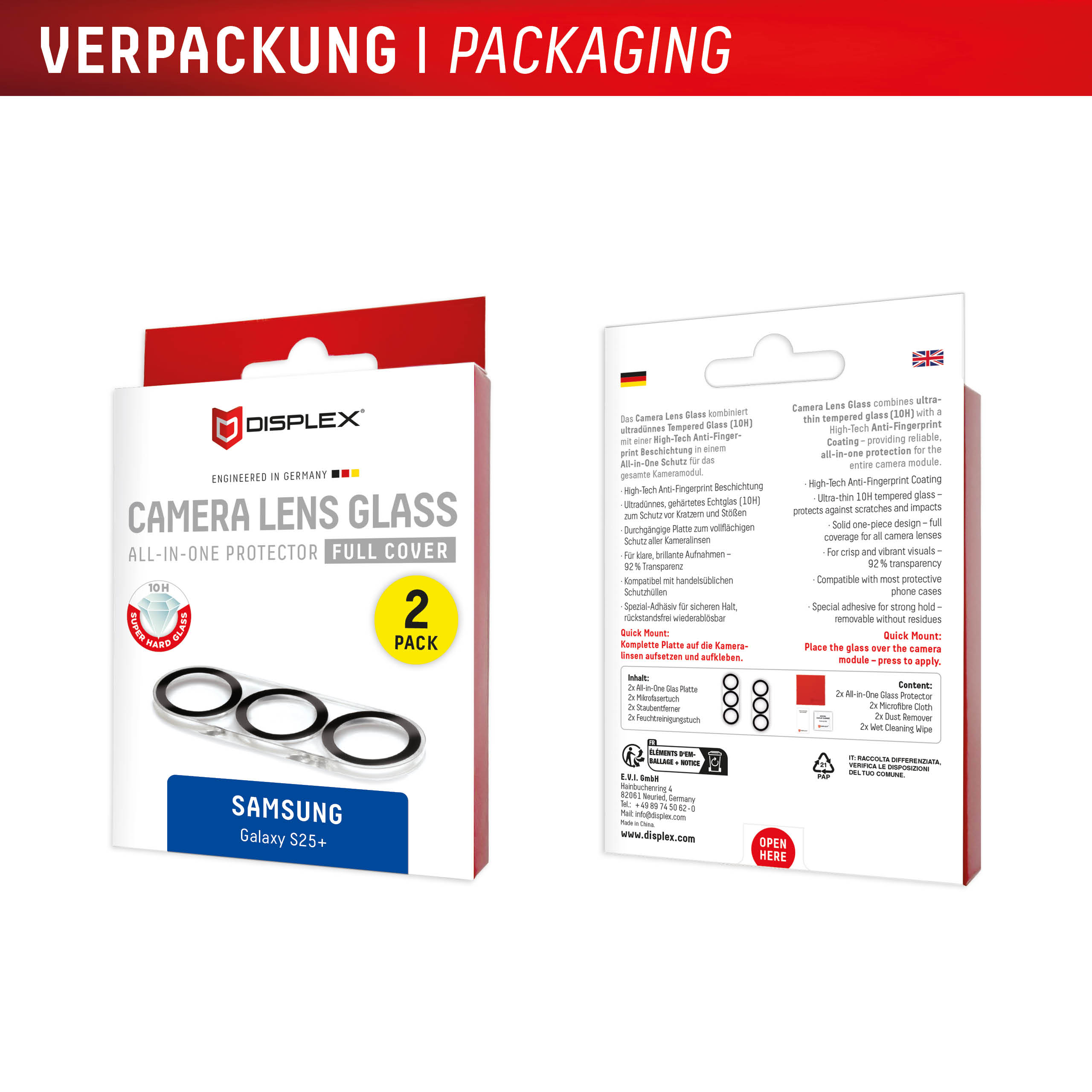 DISPLEX CAMGLASS ALL-IN-ONE SAMSUNG GALAXY S25+