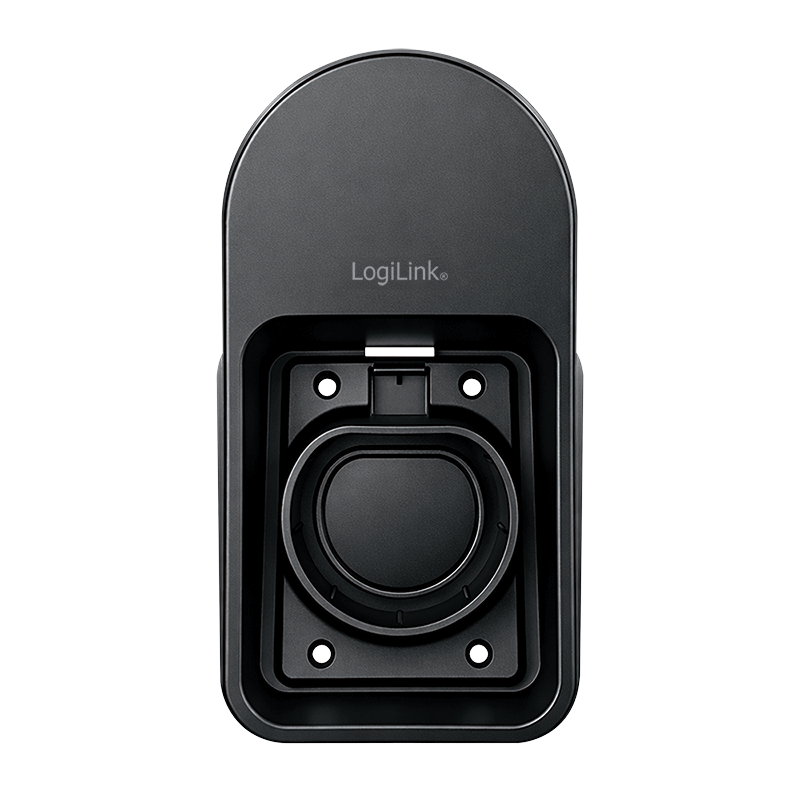 Logilink Wandhalterung m.Kabelablage f. Auto-Ladekabel,schw.