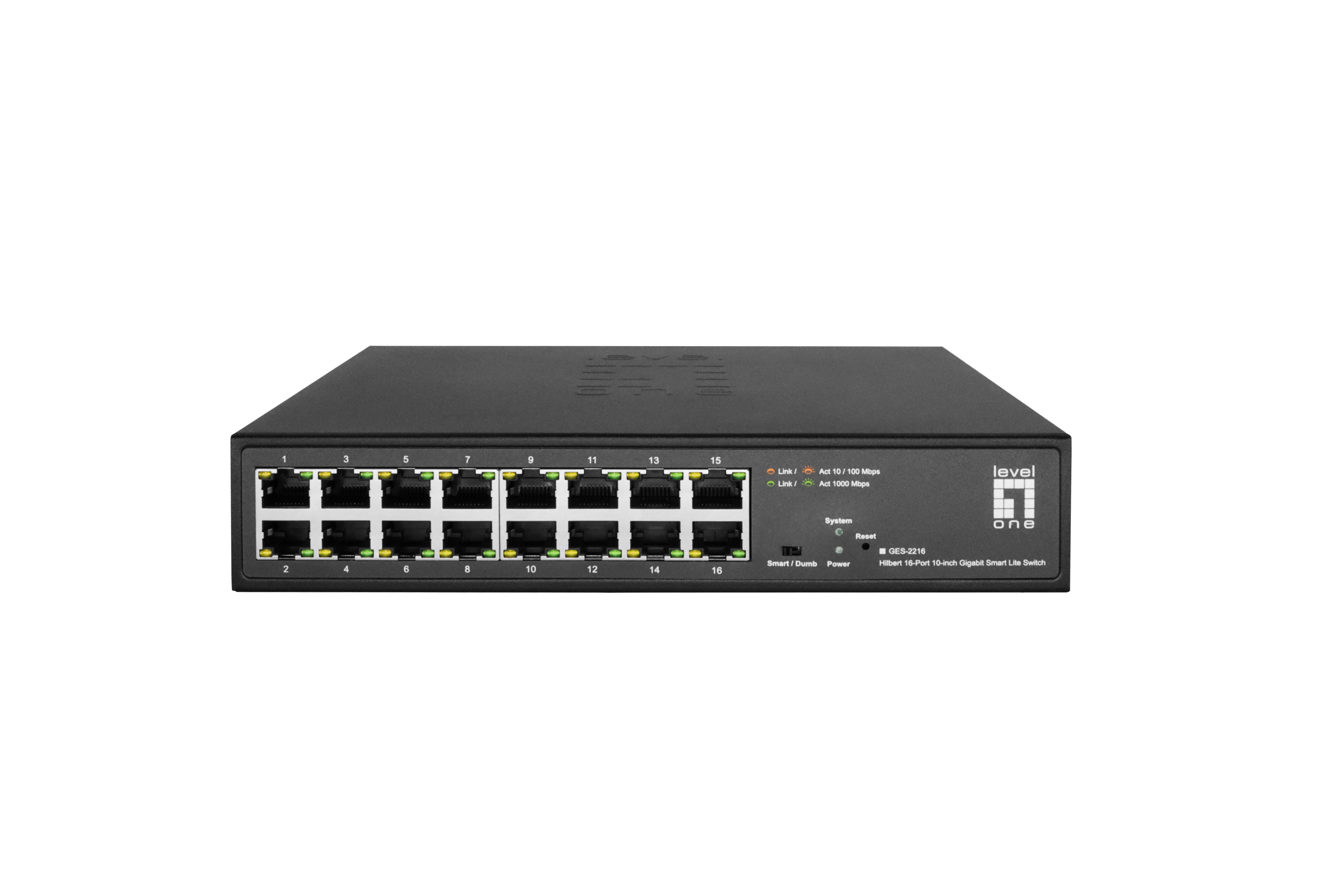 LevelOne Switch 16xGE 10 Hilbert SL managed