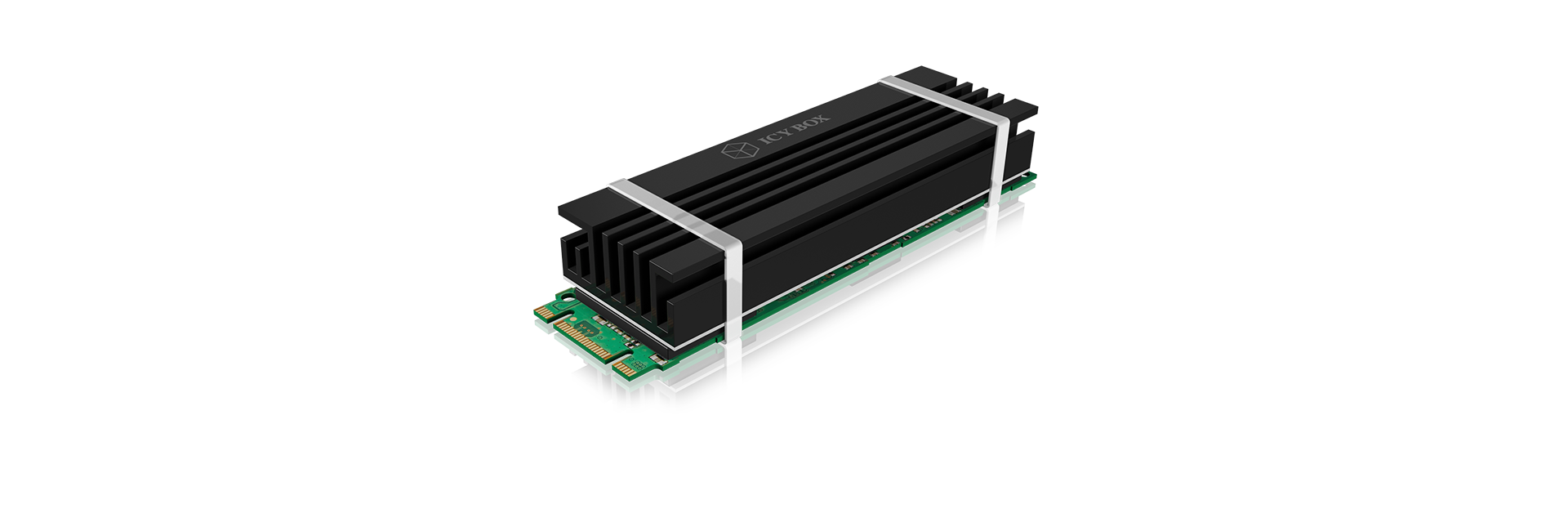 Kühlkörper IcyBox SSD M.2 IB-M2HS-70 black retail
