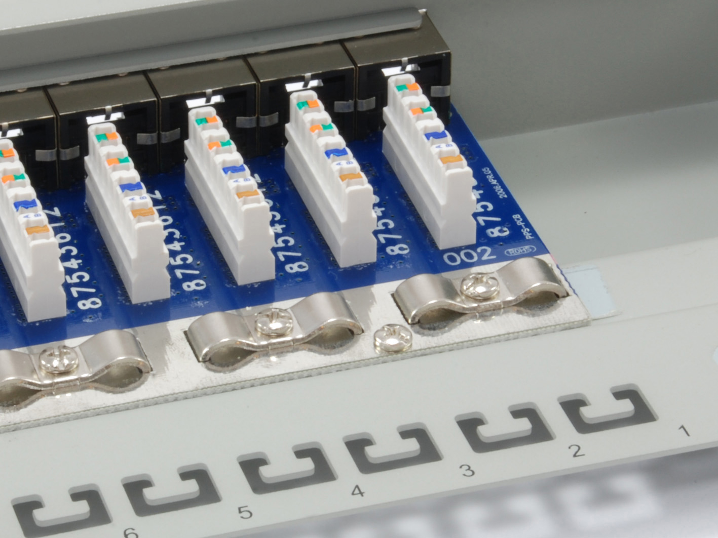 Equip 19 Patchpanel 16xRJ45 Cat6 FTP 1U 250MHz RAL7035