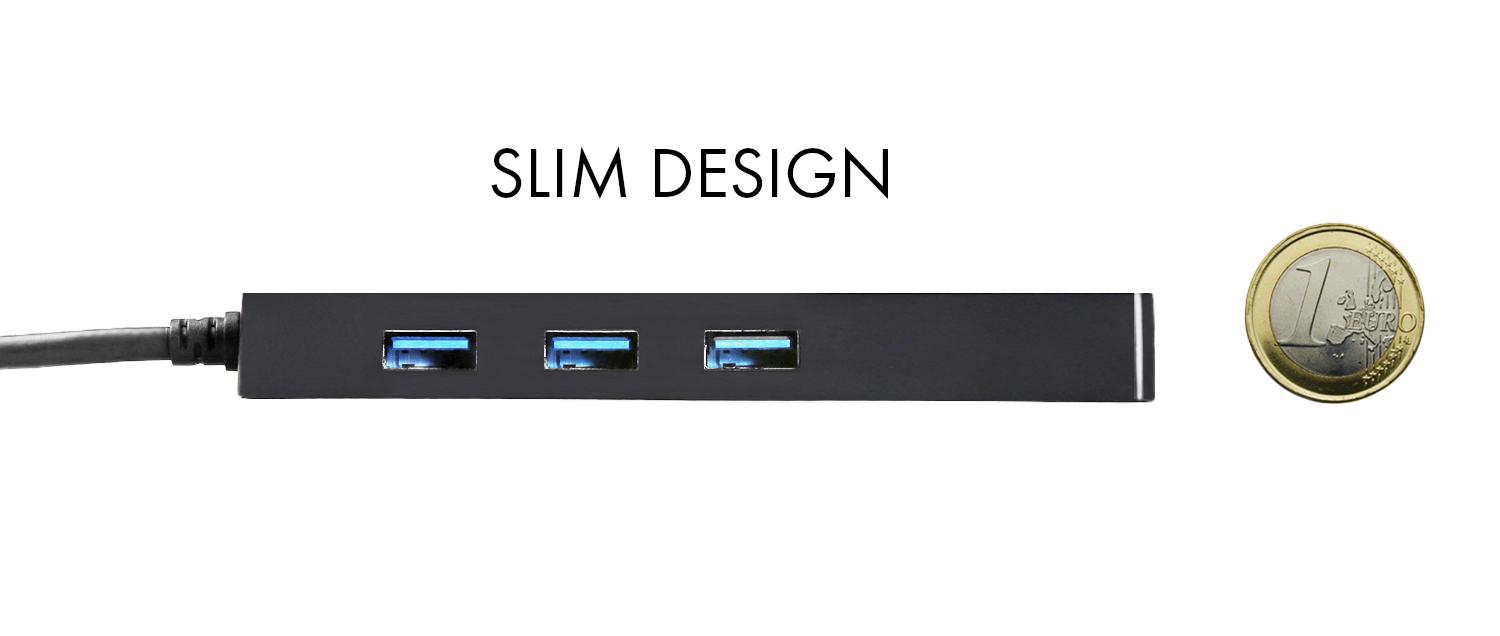 I-TEC USB-C SLIM HUB + GLAN 3X USB 3.0 TB3 COMP.
